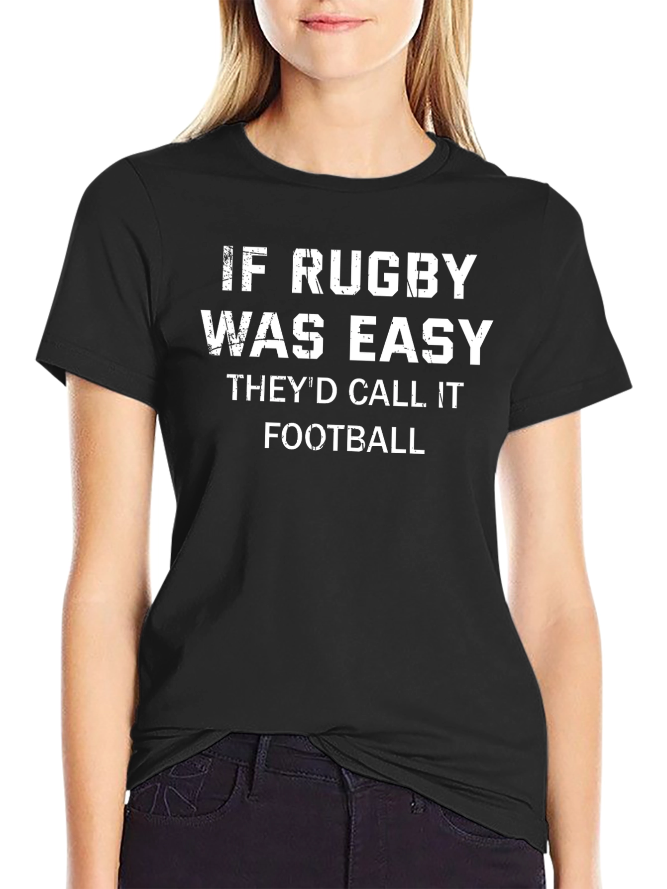 Rugby vs Football Graphic T-Shirt