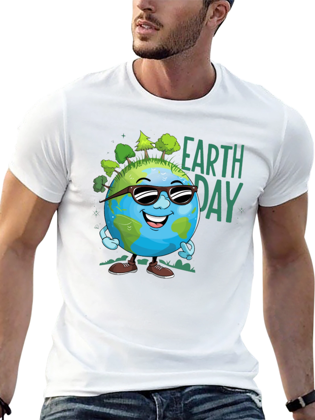Earth Day Cartoon Graphic Tee
