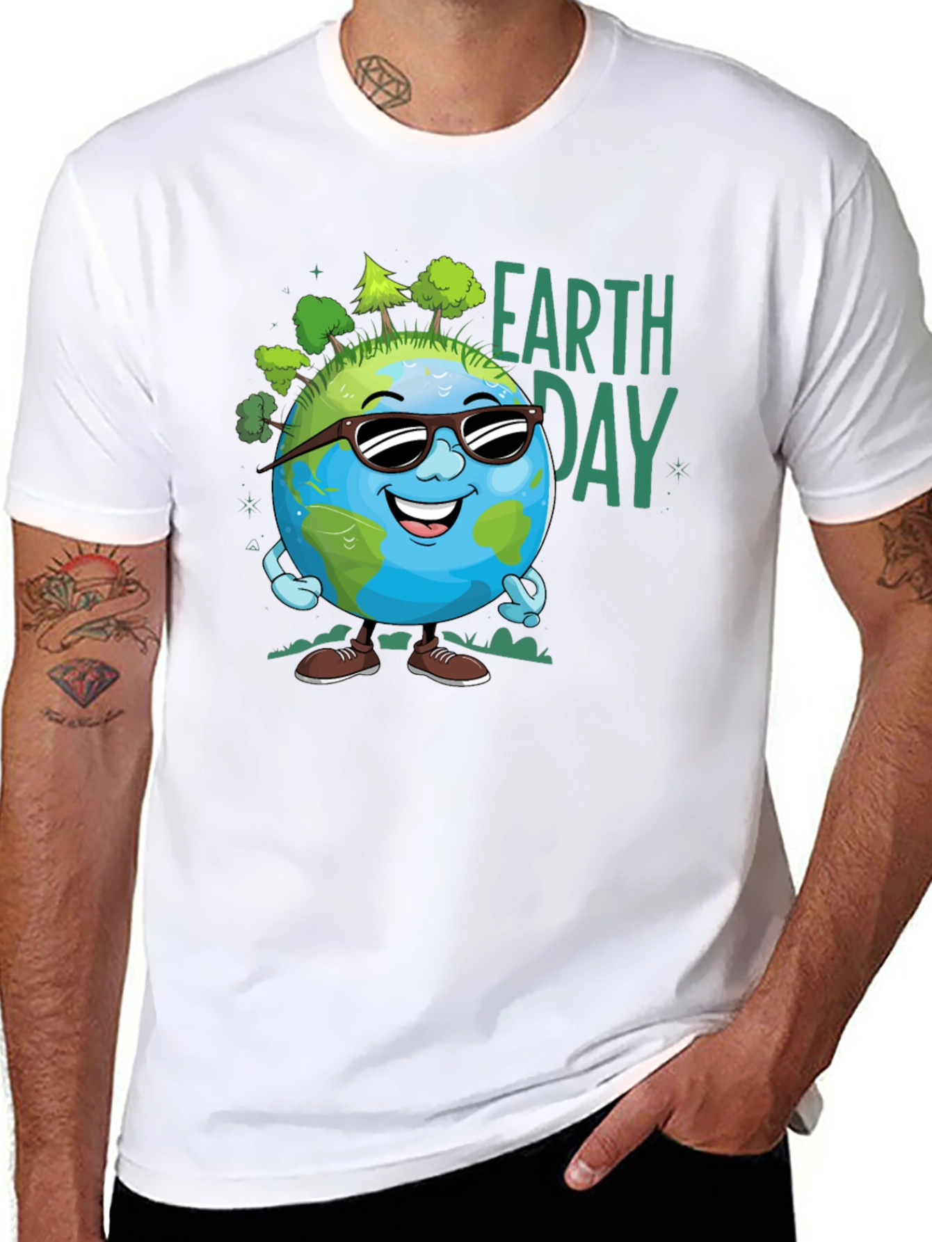 Earth Day Cartoon Graphic Tee