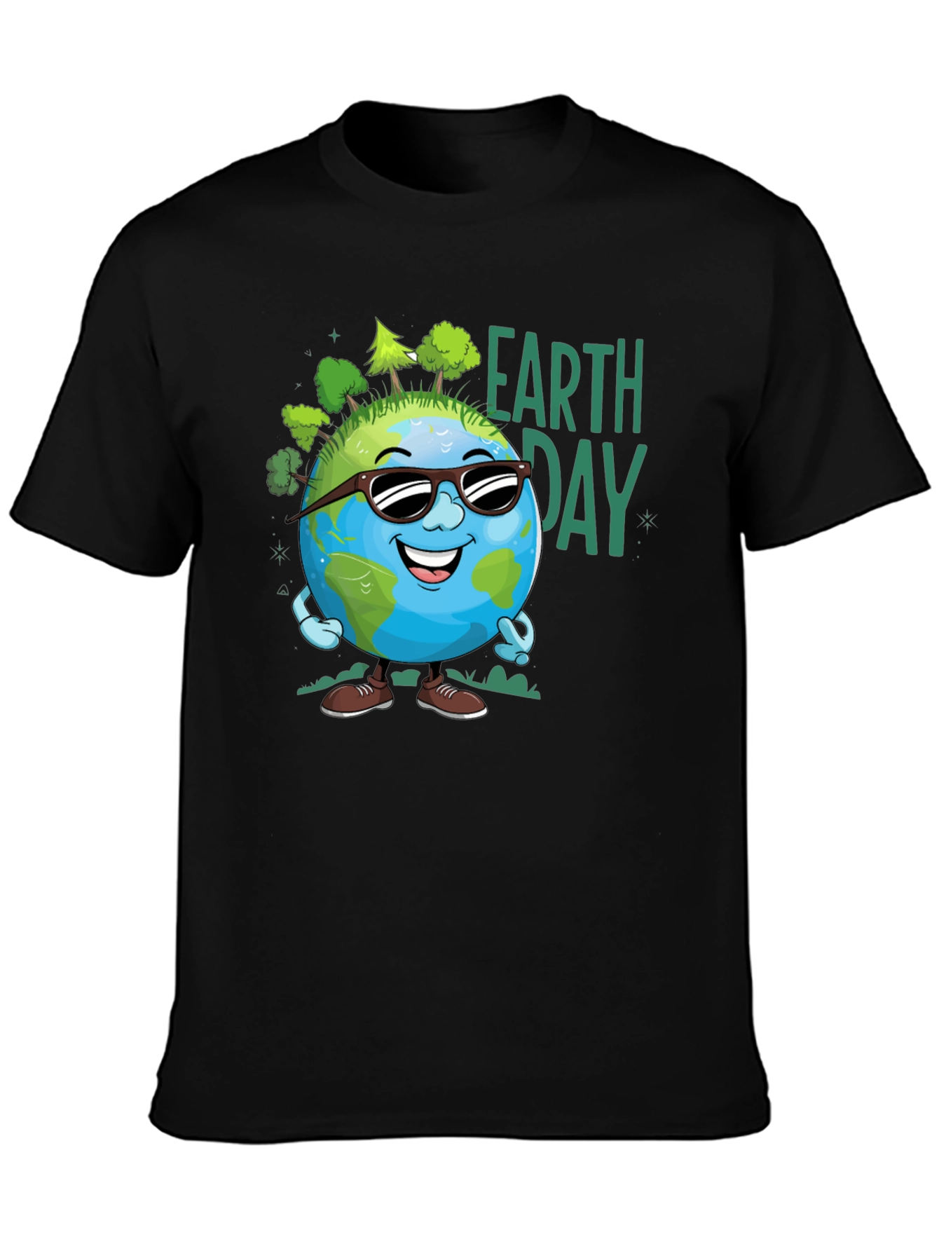 Earth Day Cartoon Graphic Tee