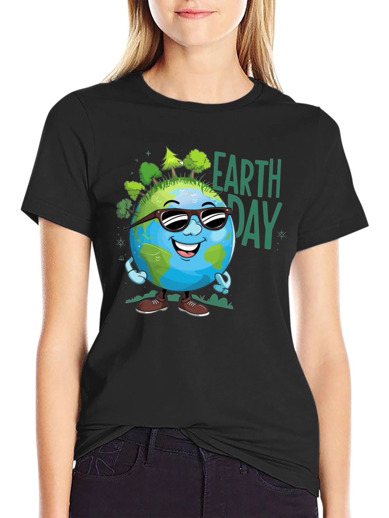Earth Day Cartoon Graphic Tee