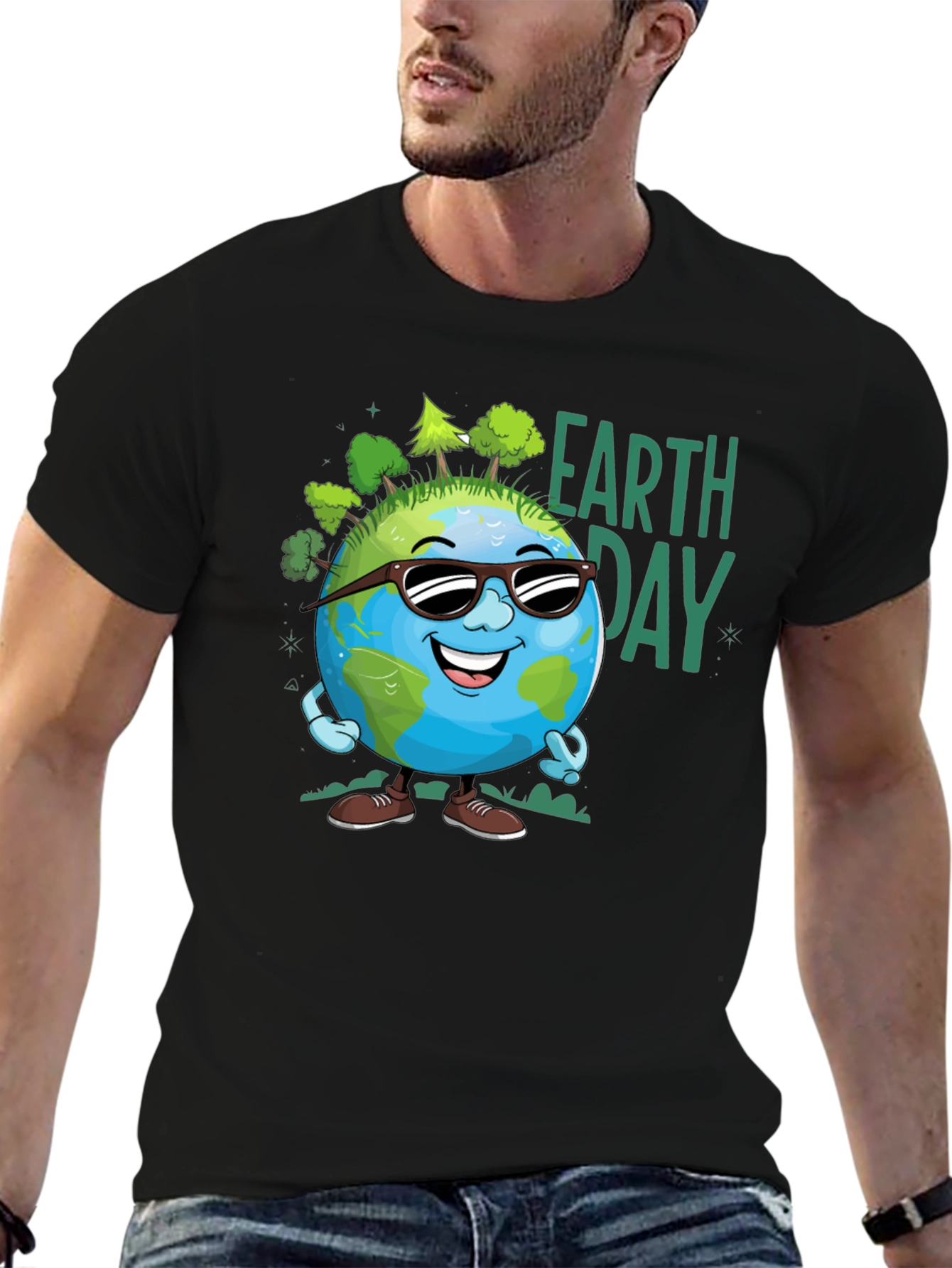 Earth Day Cartoon Graphic Tee
