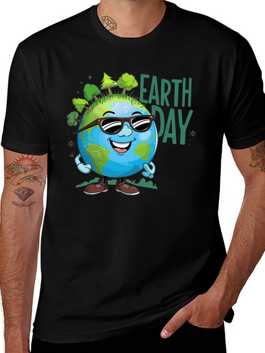 Earth Day Cartoon Graphic Tee
