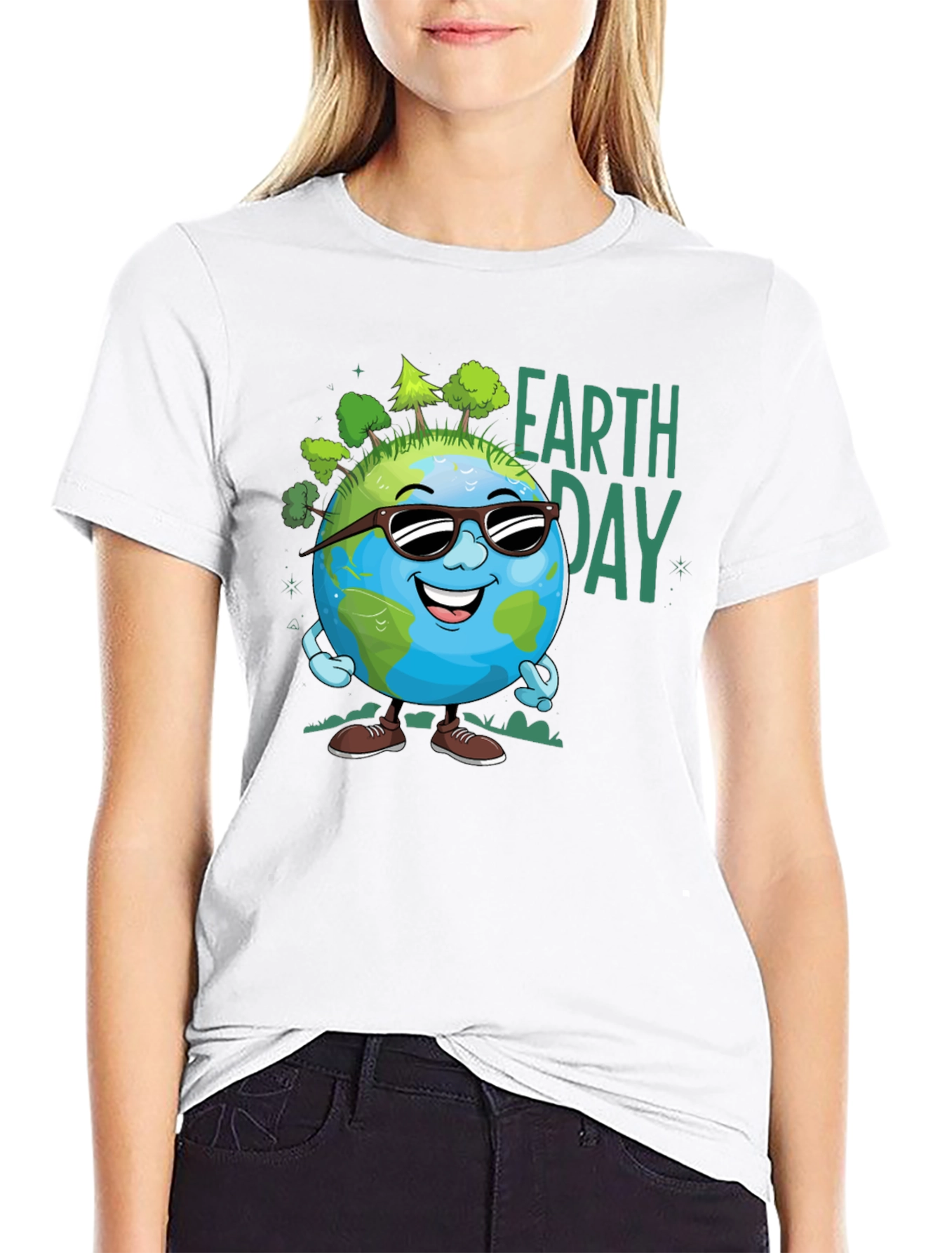 Earth Day Cartoon Graphic Tee