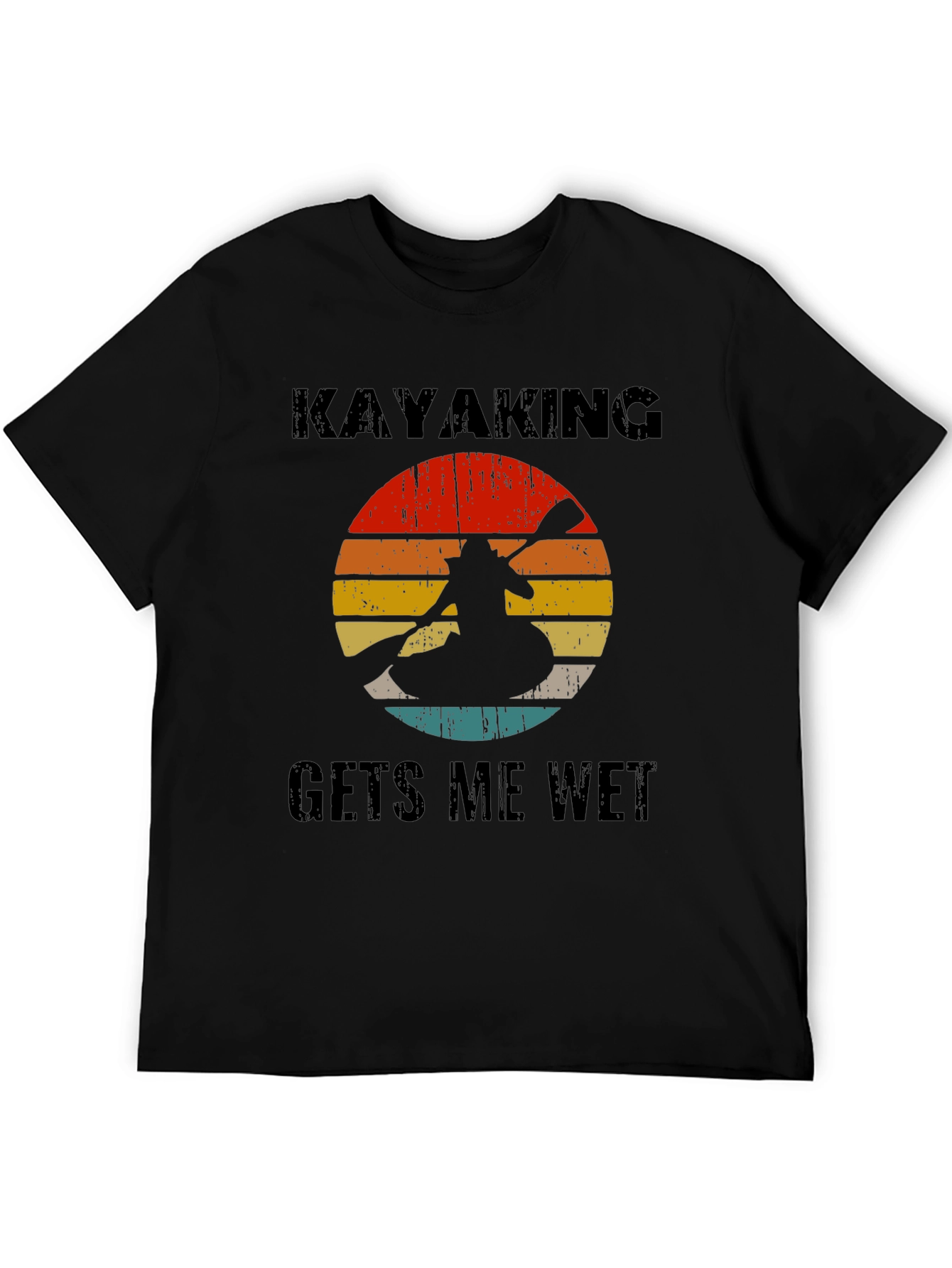 Kayaking Gets Me Wet T-Shirt Retro Design