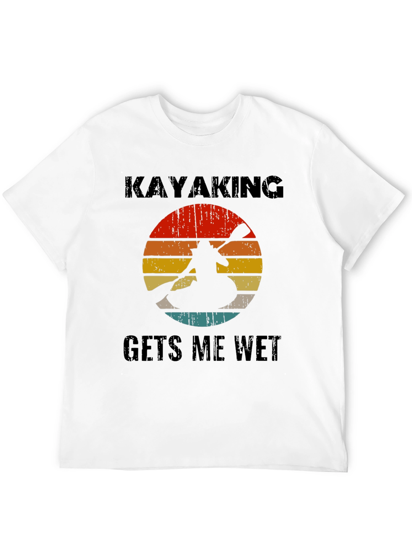 Kayaking Gets Me Wet T-Shirt Retro Design
