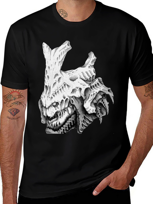 Monster Graphic Print Black Tee