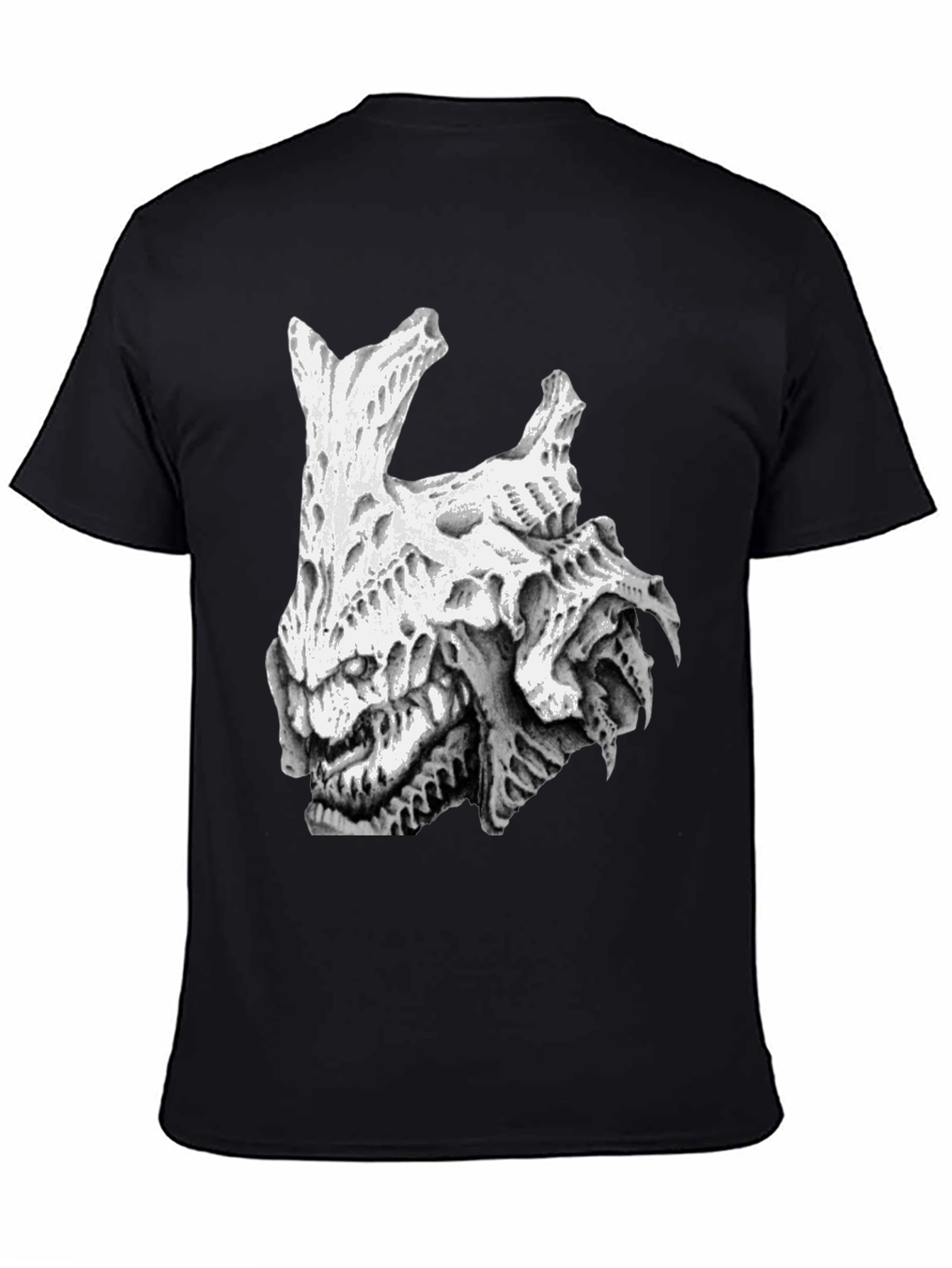 Monster Graphic Print Black Tee