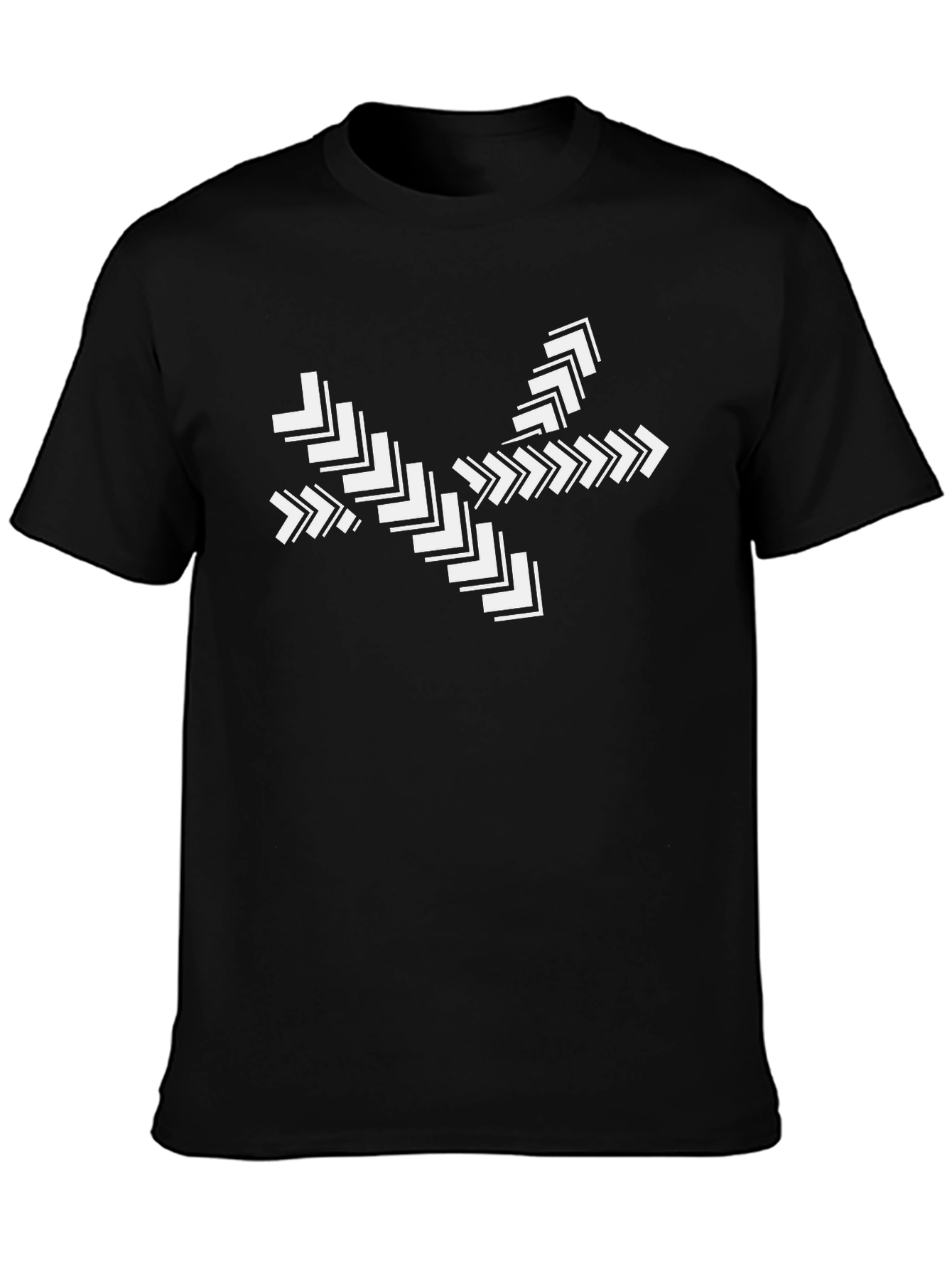 Arrow Burst Graphic Black Tee