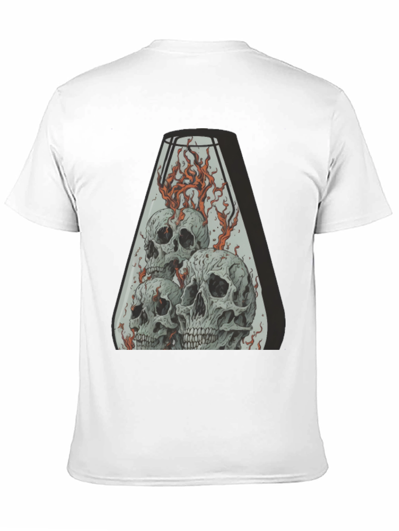 Skull Inferno T-Shirt - Graphic Tee for Men