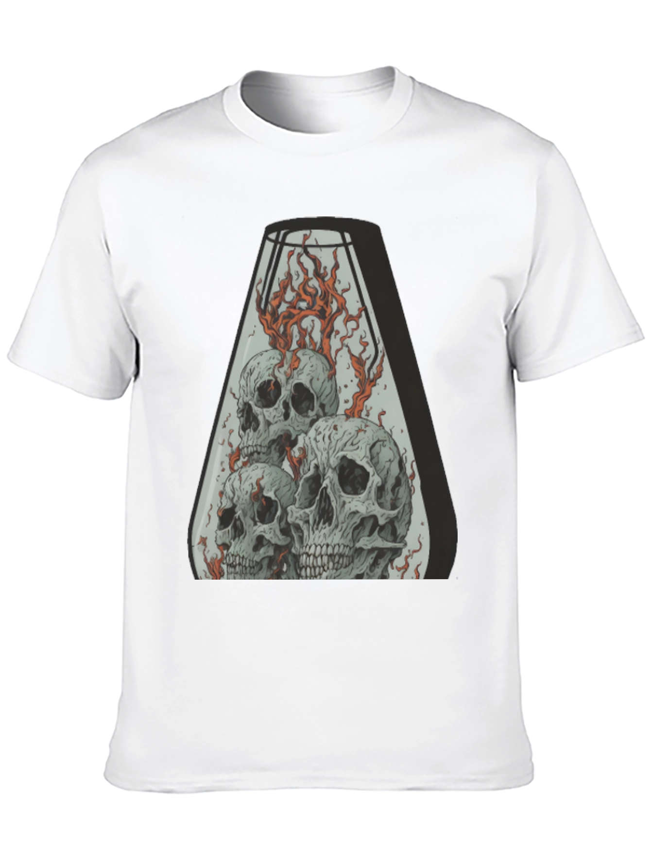 Skull Inferno T-Shirt - Graphic Tee for Men