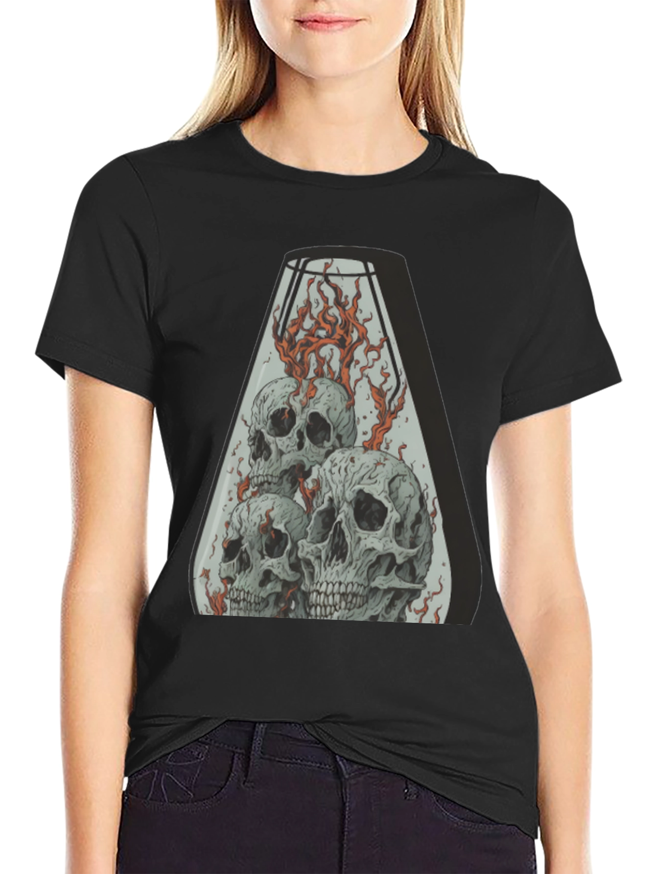 Skull Inferno T-Shirt - Graphic Tee for Men