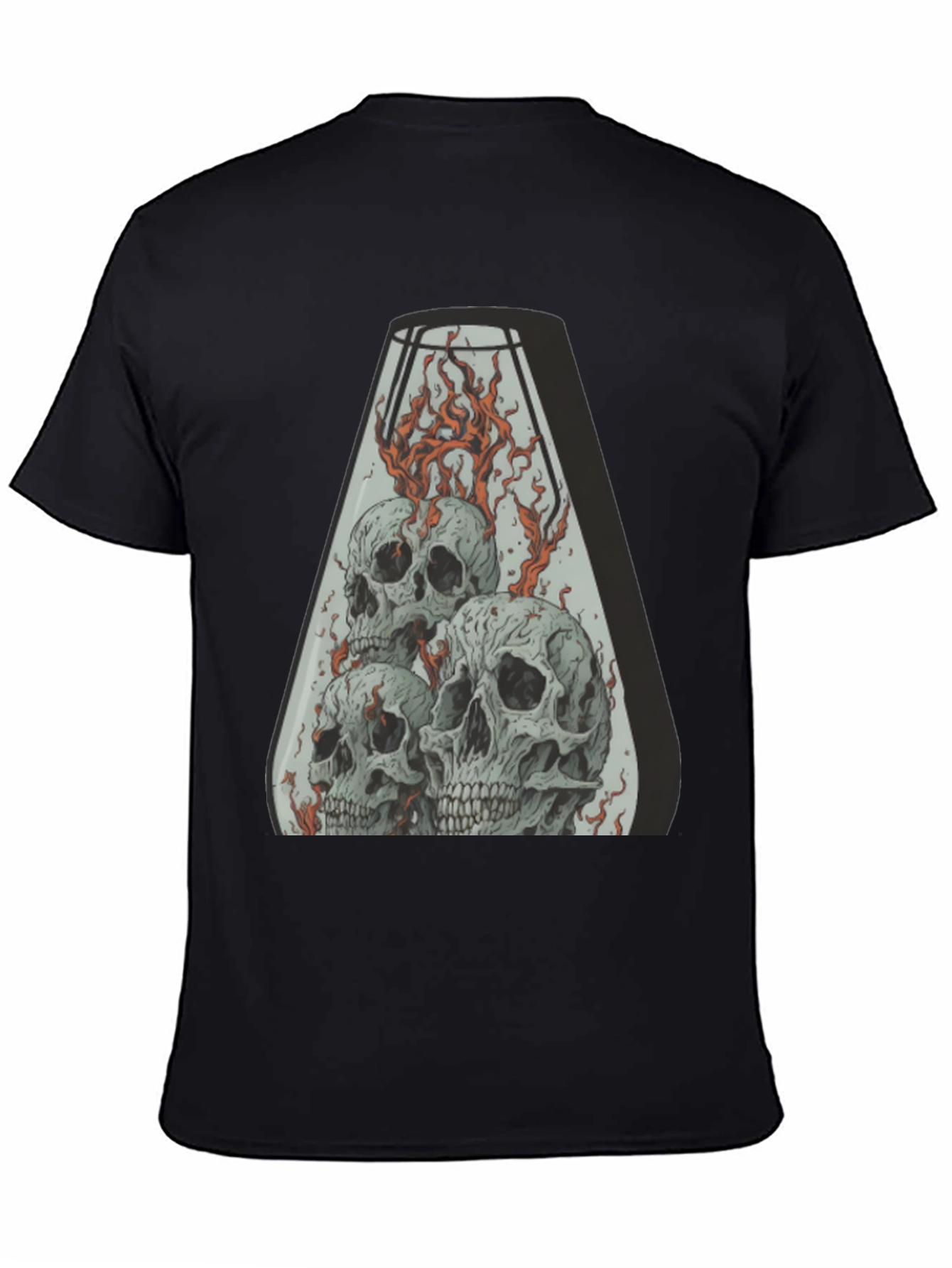 Skull Inferno T-Shirt - Graphic Tee for Men