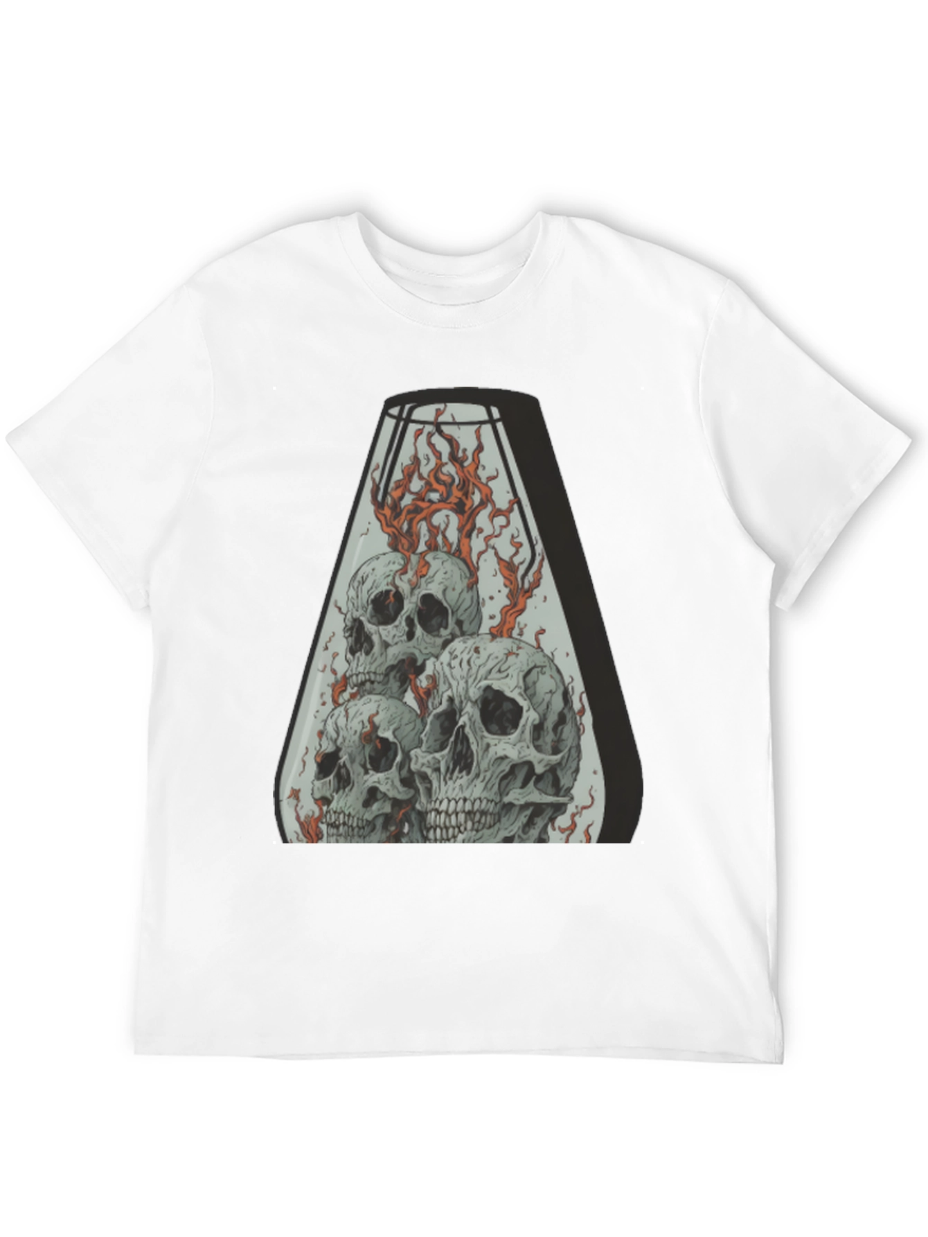Skull Inferno T-Shirt - Graphic Tee for Men