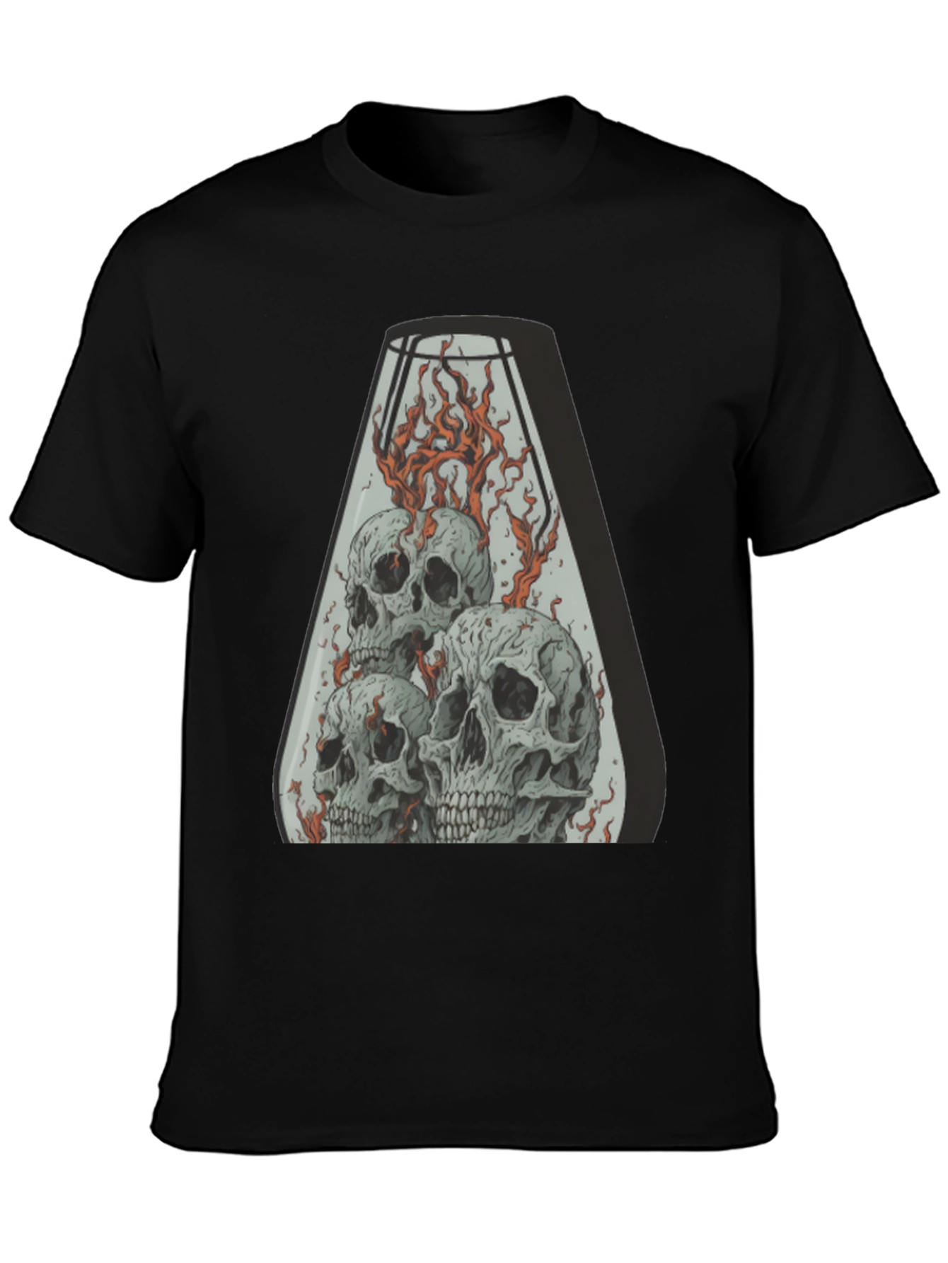 Skull Inferno T-Shirt - Graphic Tee for Men
