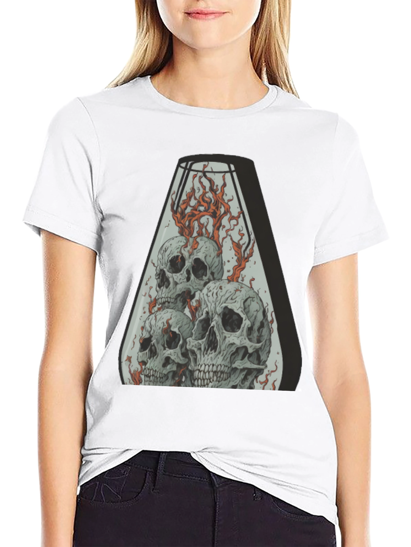 Skull Inferno T-Shirt - Graphic Tee for Men