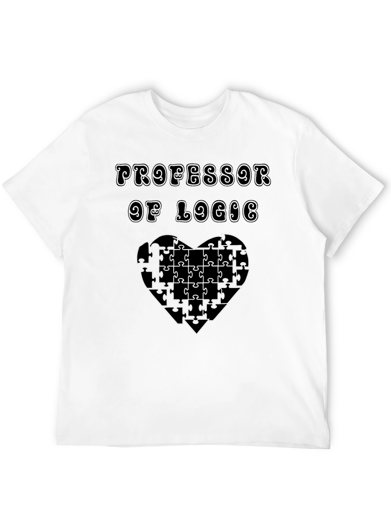 Professor of Logic Puzzle Heart T-Shirt