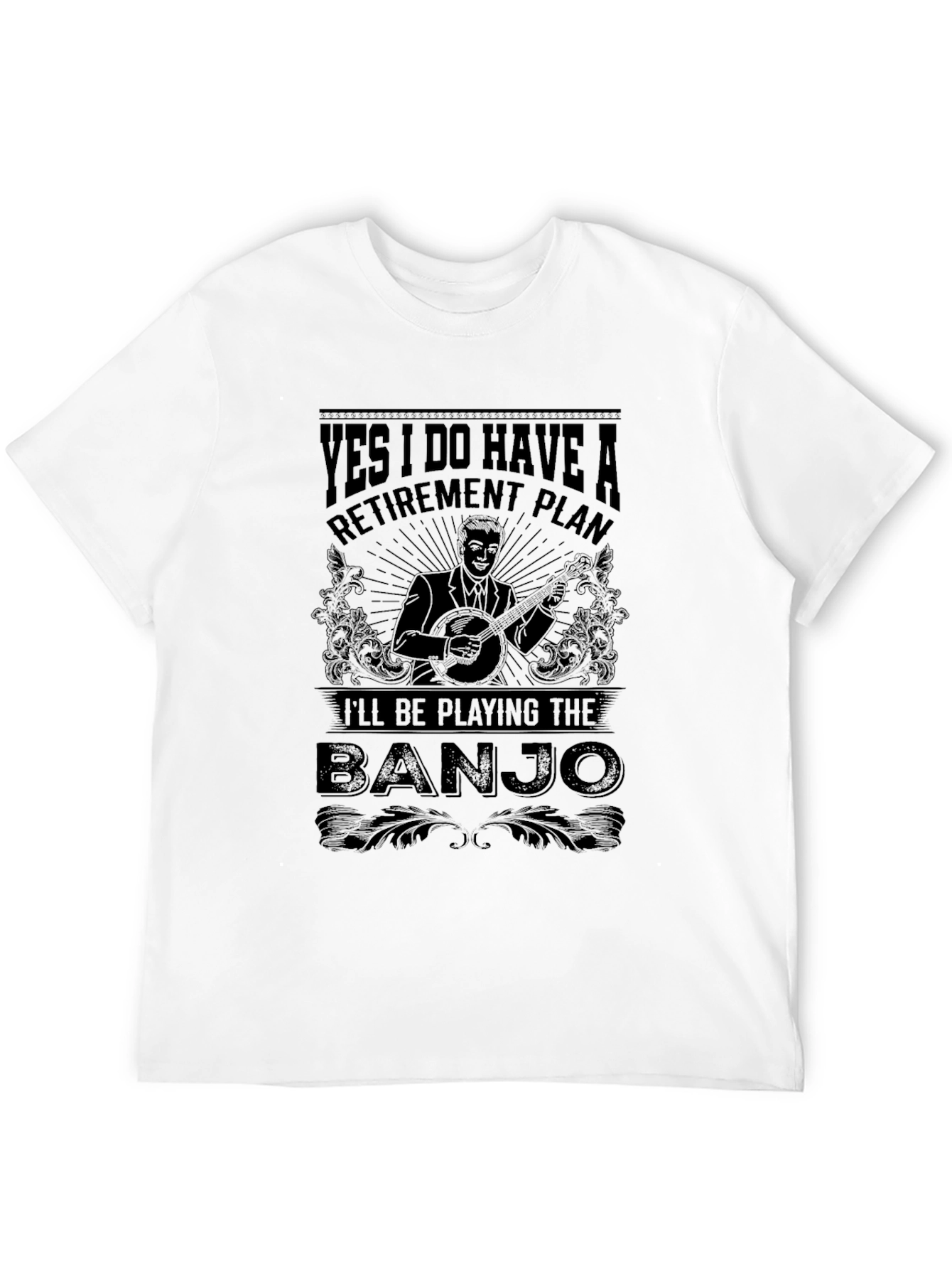 Funny Banjo Retirement Plan T-Shirt