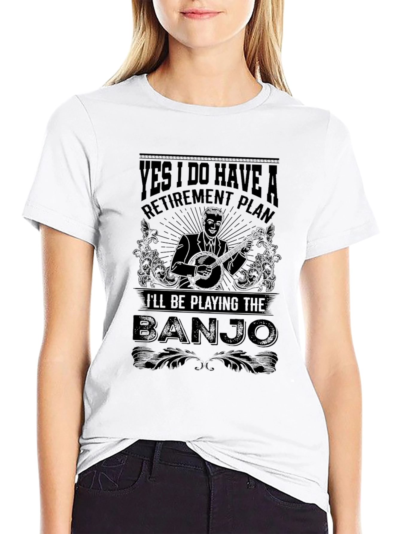 Funny Banjo Retirement Plan T-Shirt