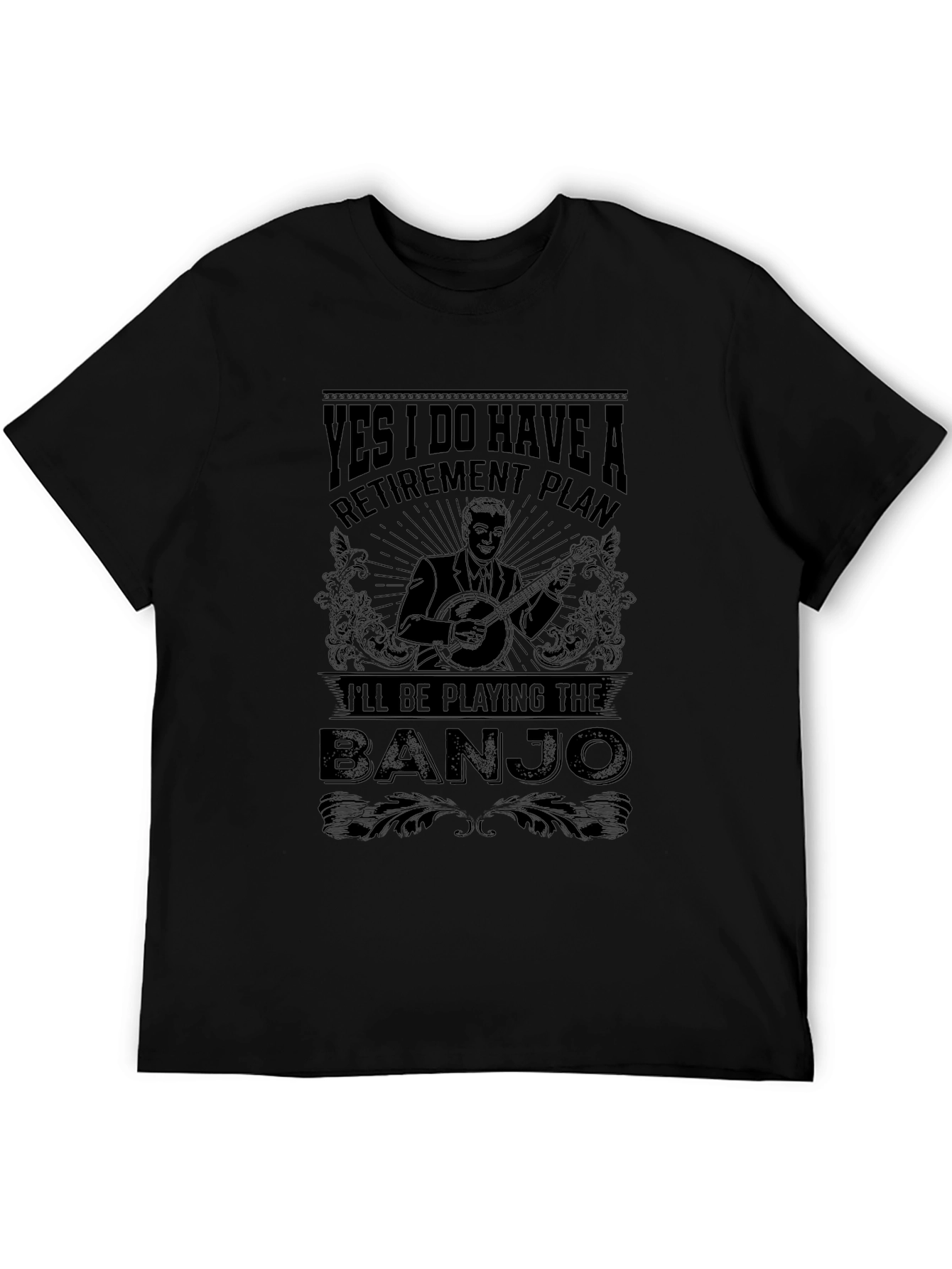 Funny Banjo Retirement Plan T-Shirt