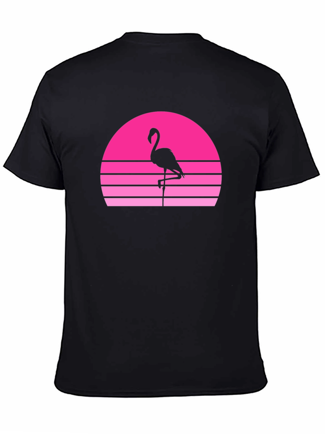 Retro Flamingo Sunset Graphic Tee