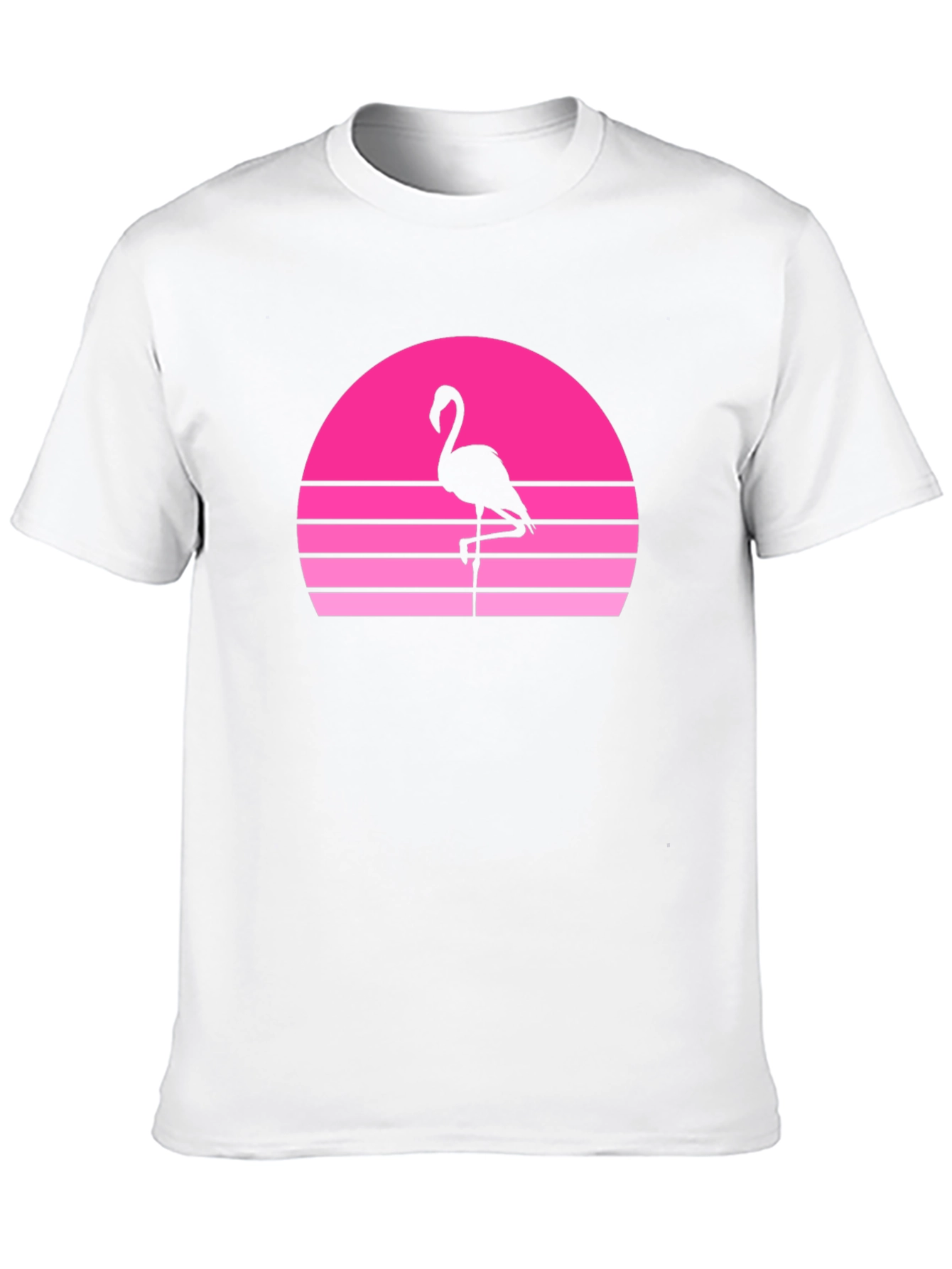 Retro Flamingo Sunset Graphic Tee