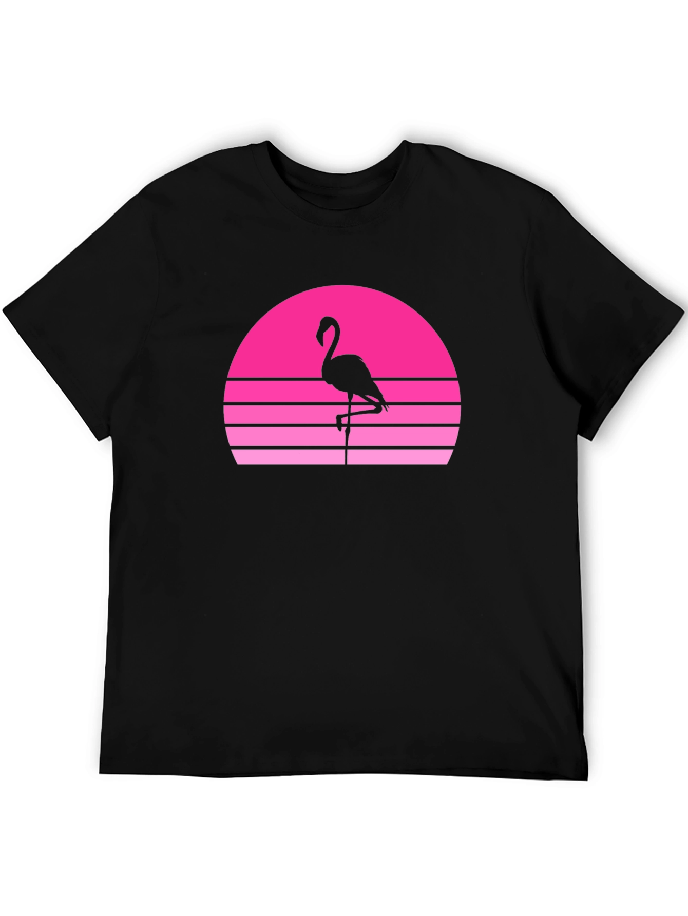 Retro Flamingo Sunset Graphic Tee