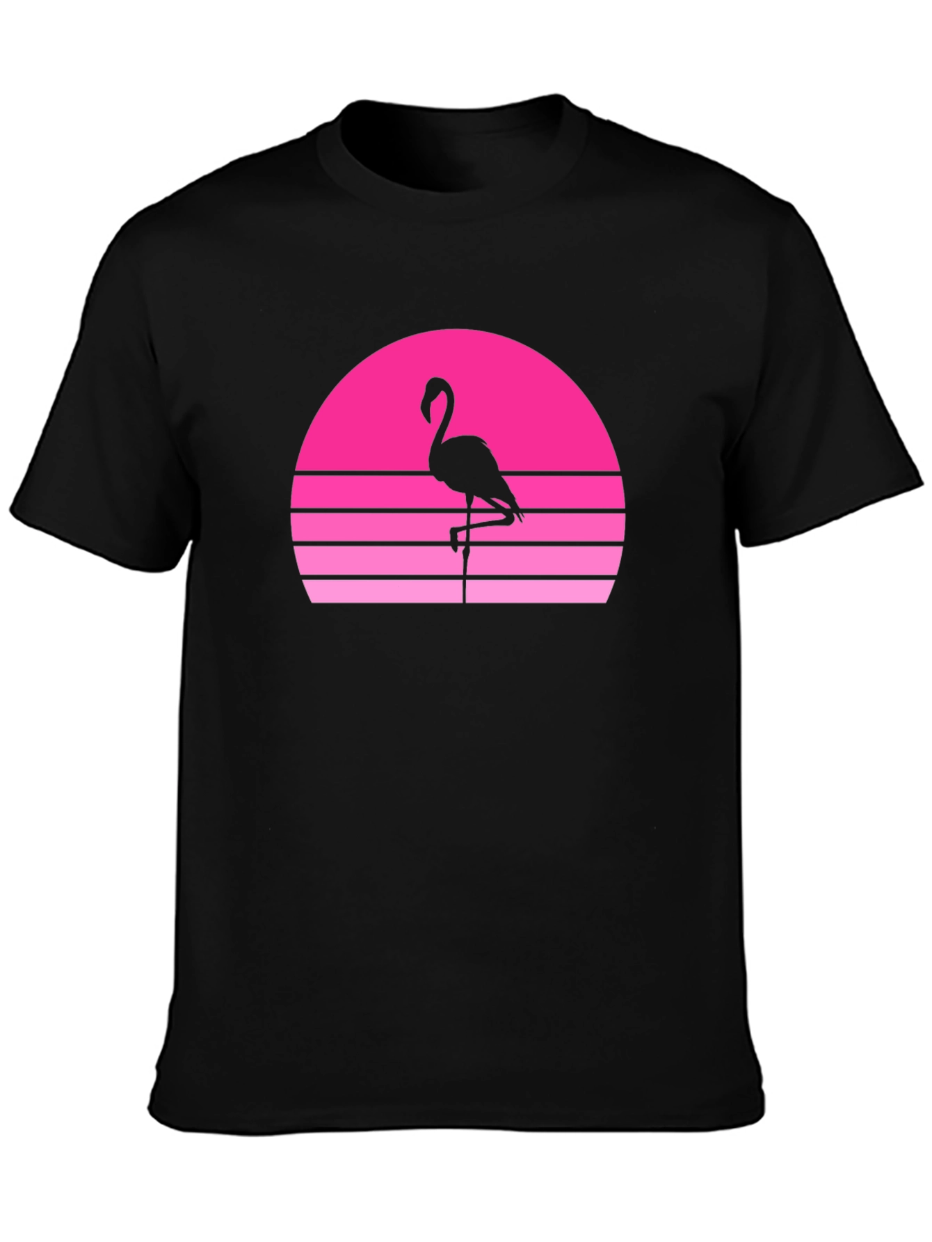 Retro Flamingo Sunset Graphic Tee