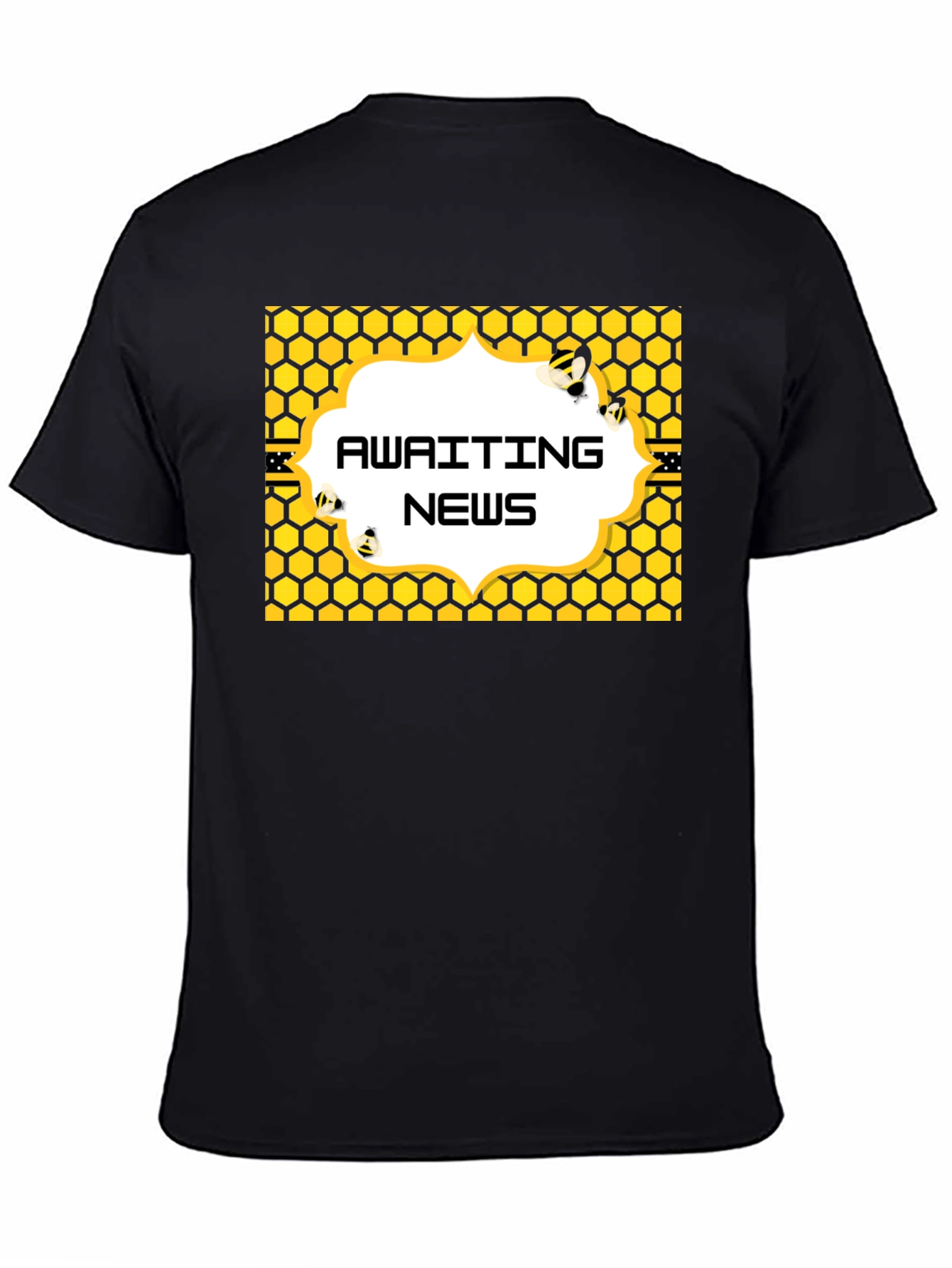 Awaiting News Bee Honeycomb T-Shirt