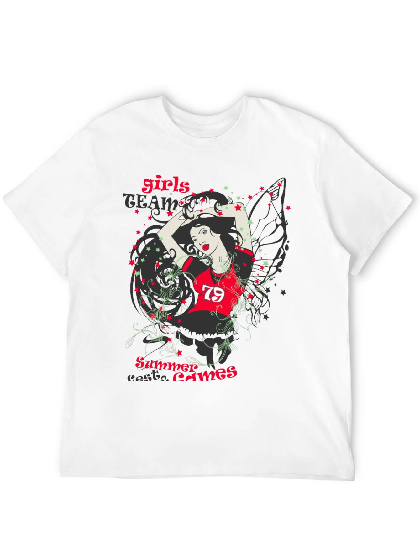 Girls Team Summer Games Graphic T-Shirt