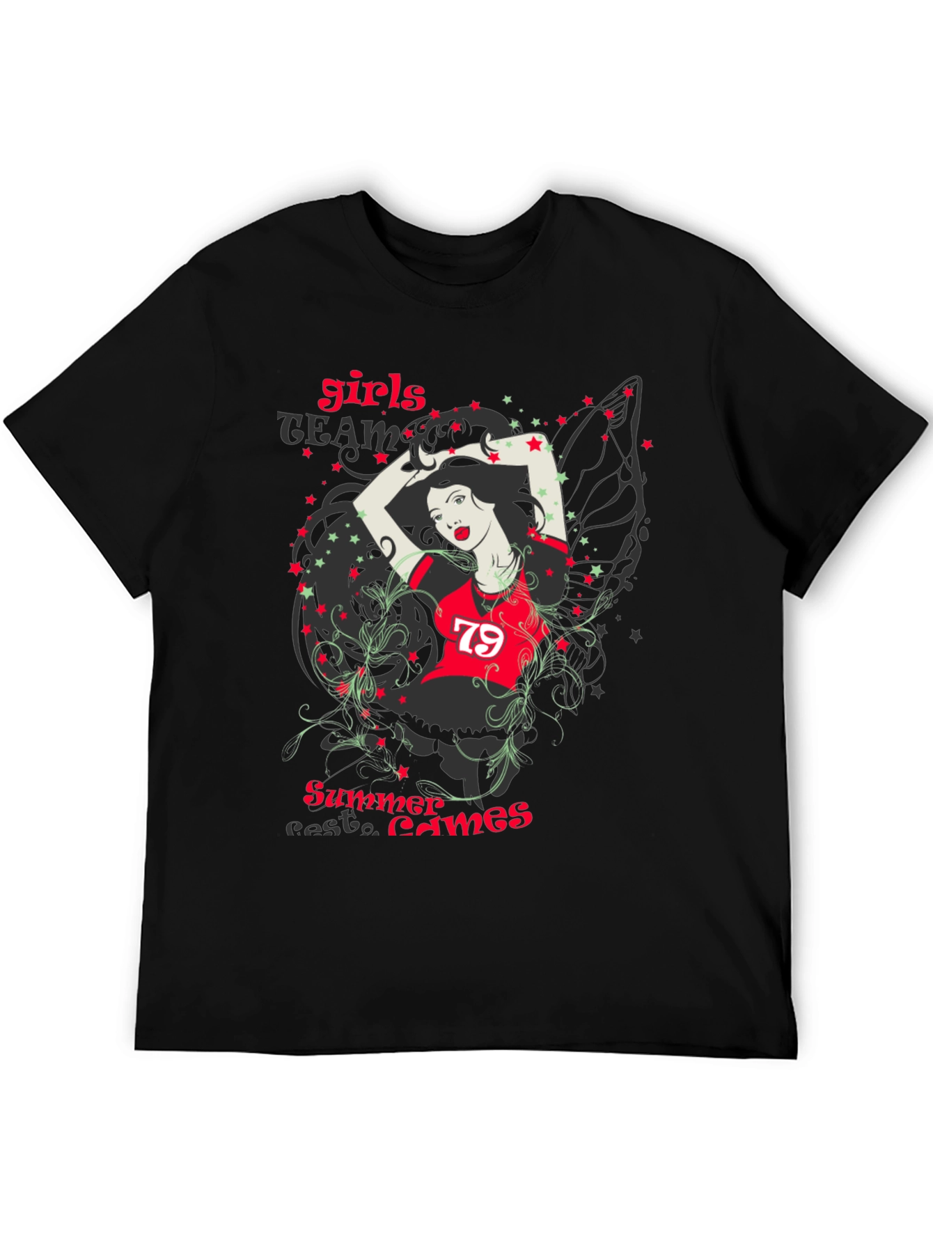 Girls Team Summer Games Graphic T-Shirt