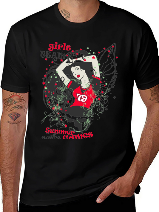 Girls Team Summer Games Graphic T-Shirt