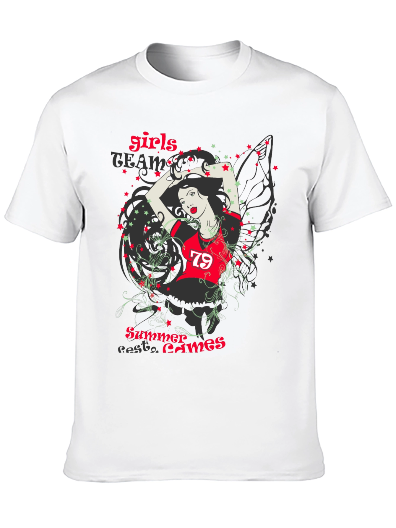 Girls Team Summer Games Graphic T-Shirt