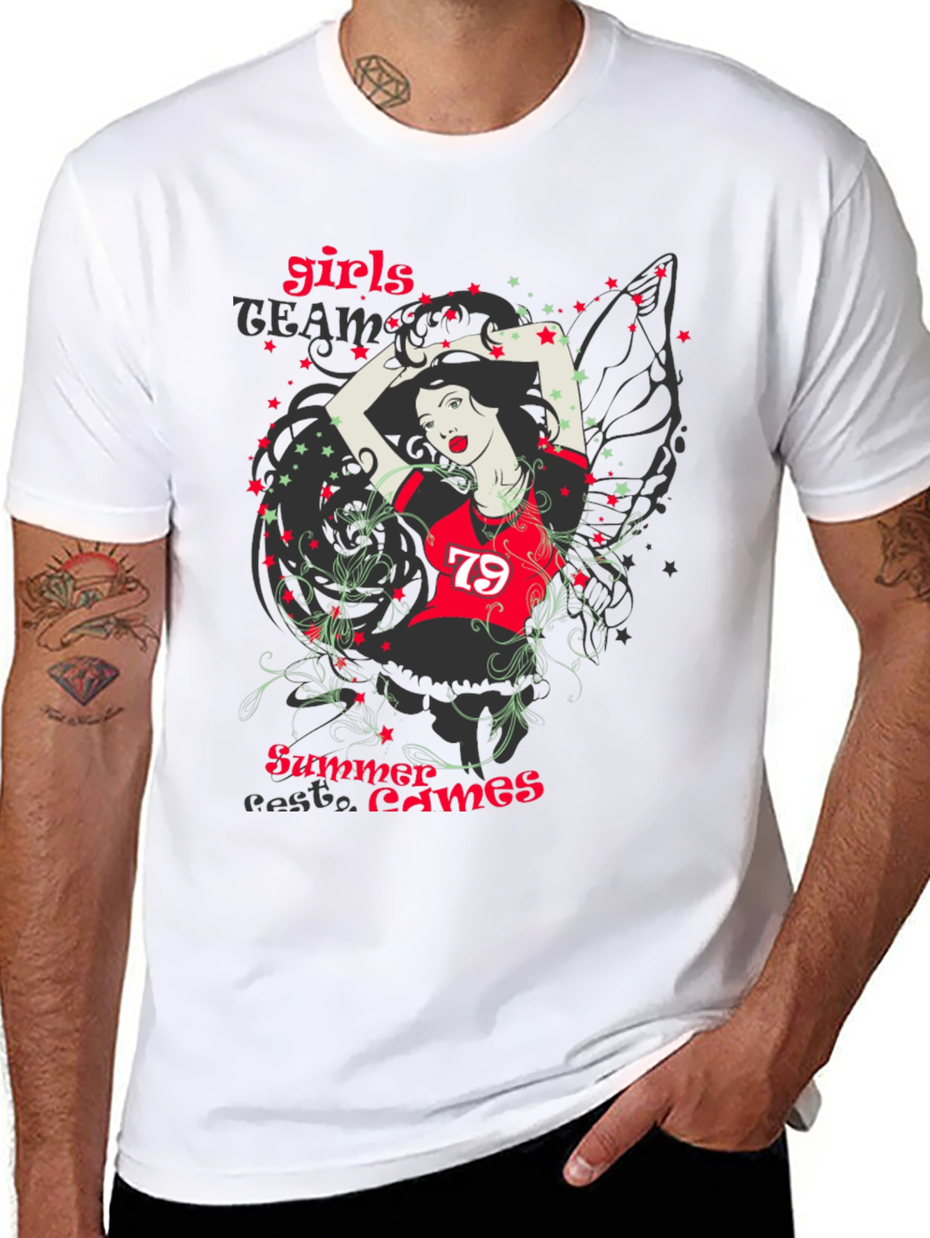 Girls Team Summer Games Graphic T-Shirt