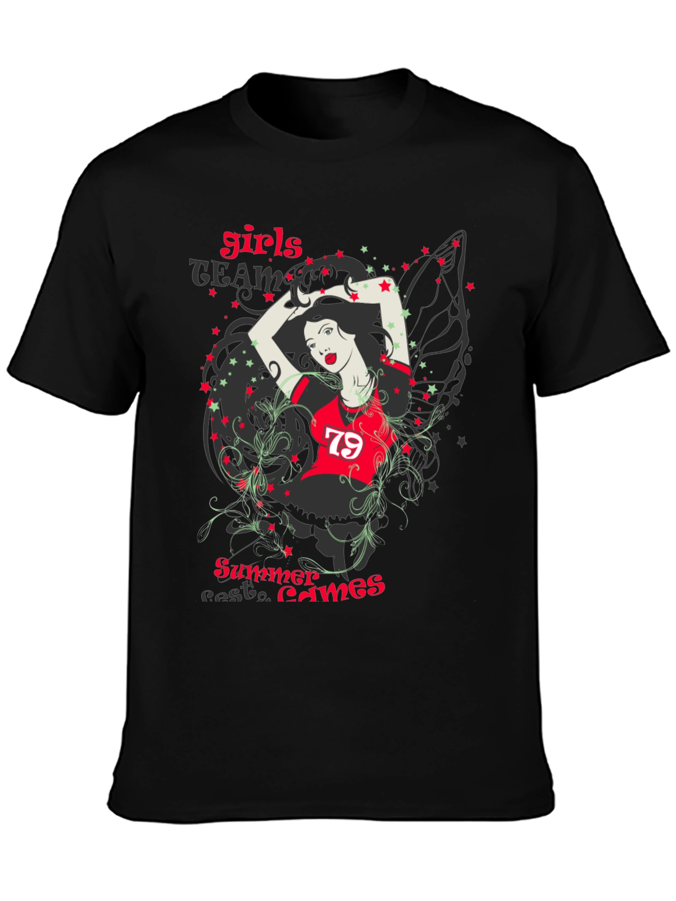 Girls Team Summer Games Graphic T-Shirt
