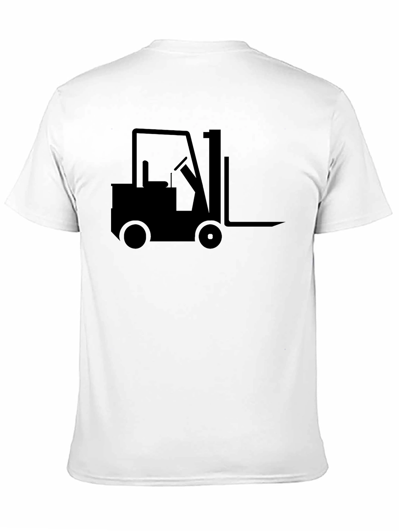 Forklift Graphic Tee - Black Crew Neck T-Shirt