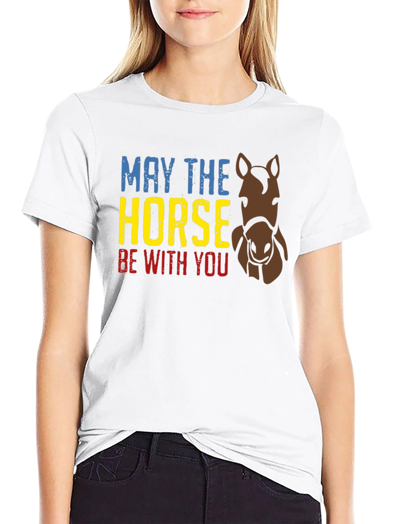 May The Horse Be With You Graphic T-Shirt