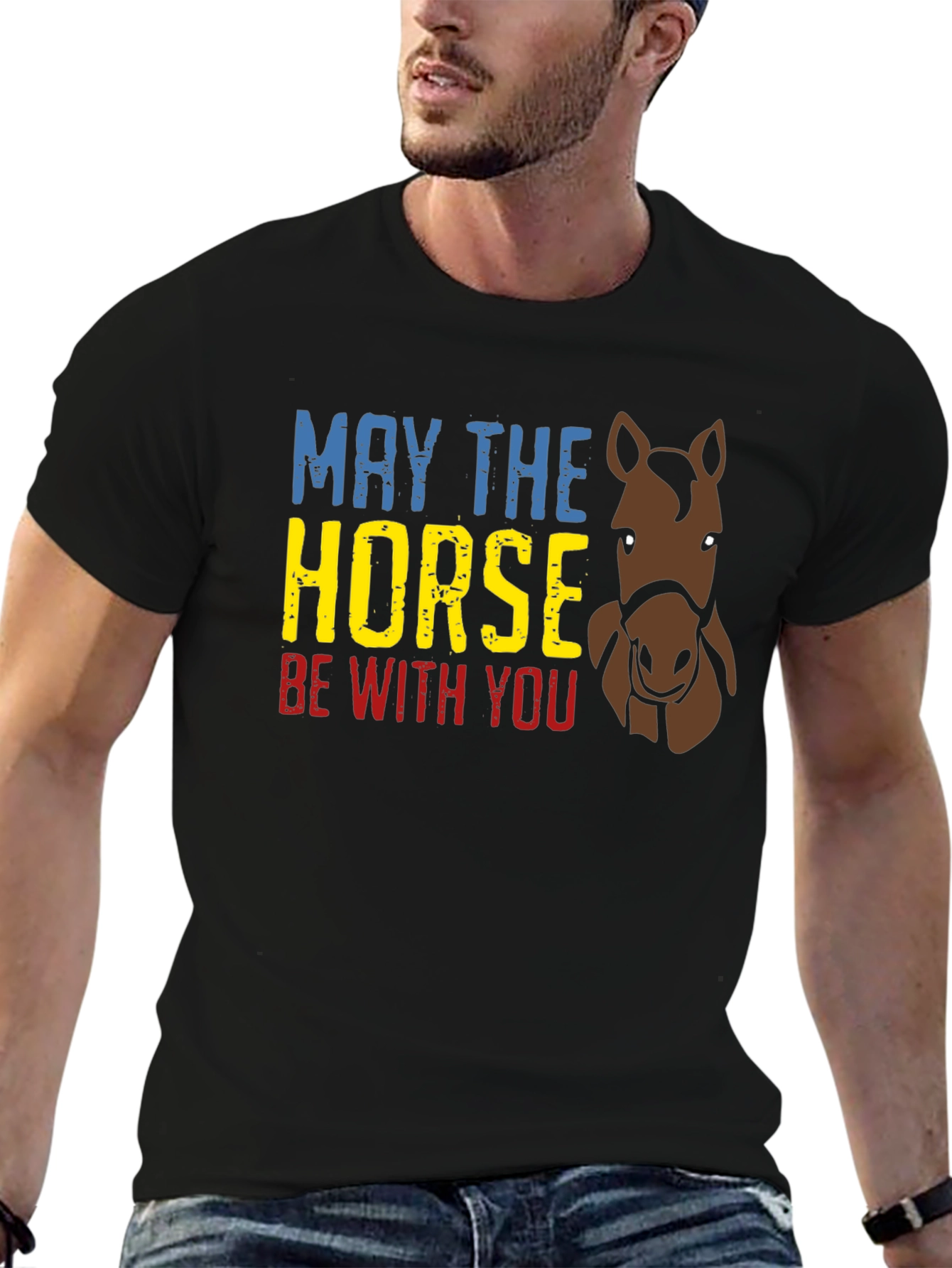 May The Horse Be With You Graphic T-Shirt
