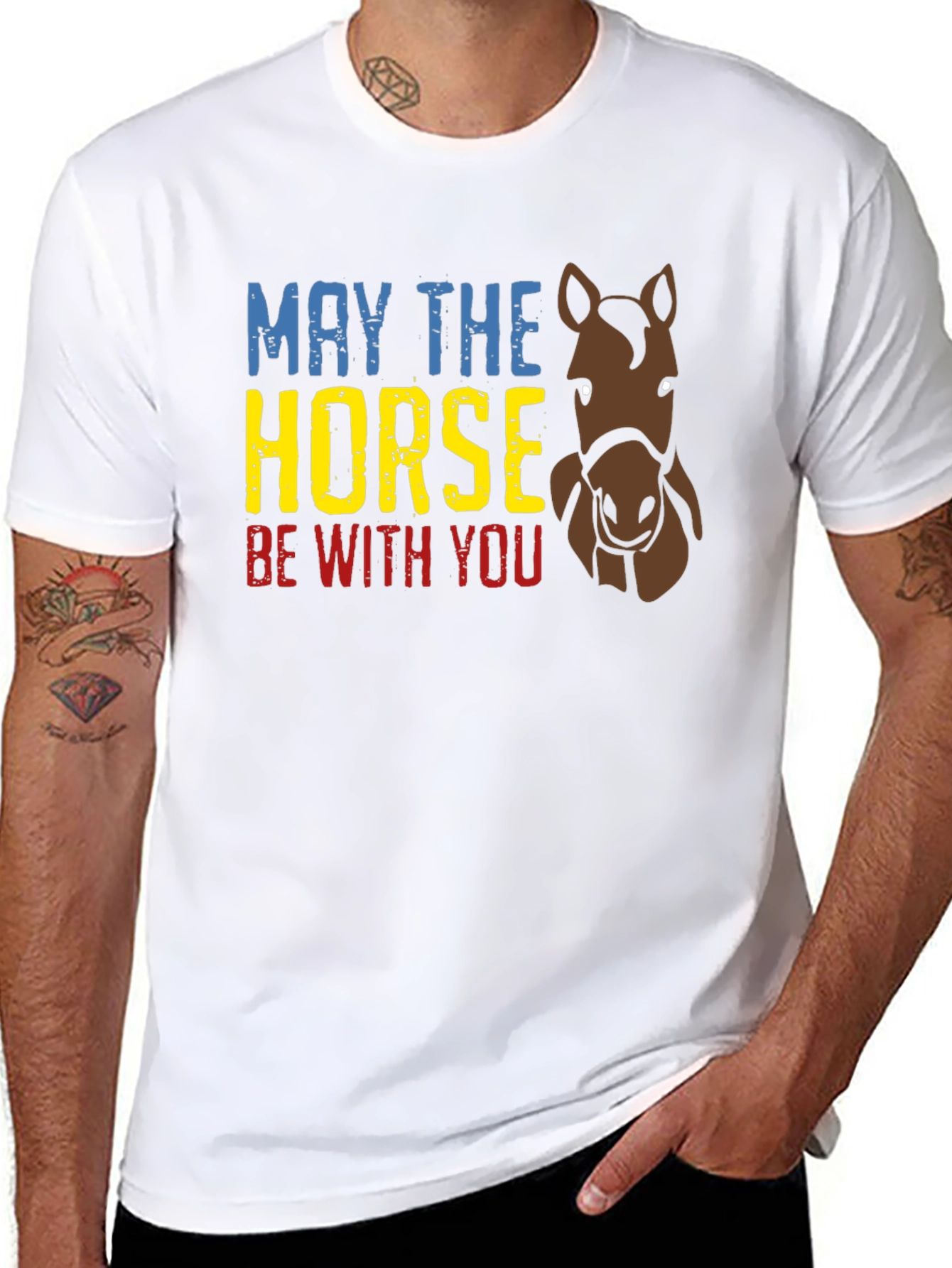 May The Horse Be With You Graphic T-Shirt