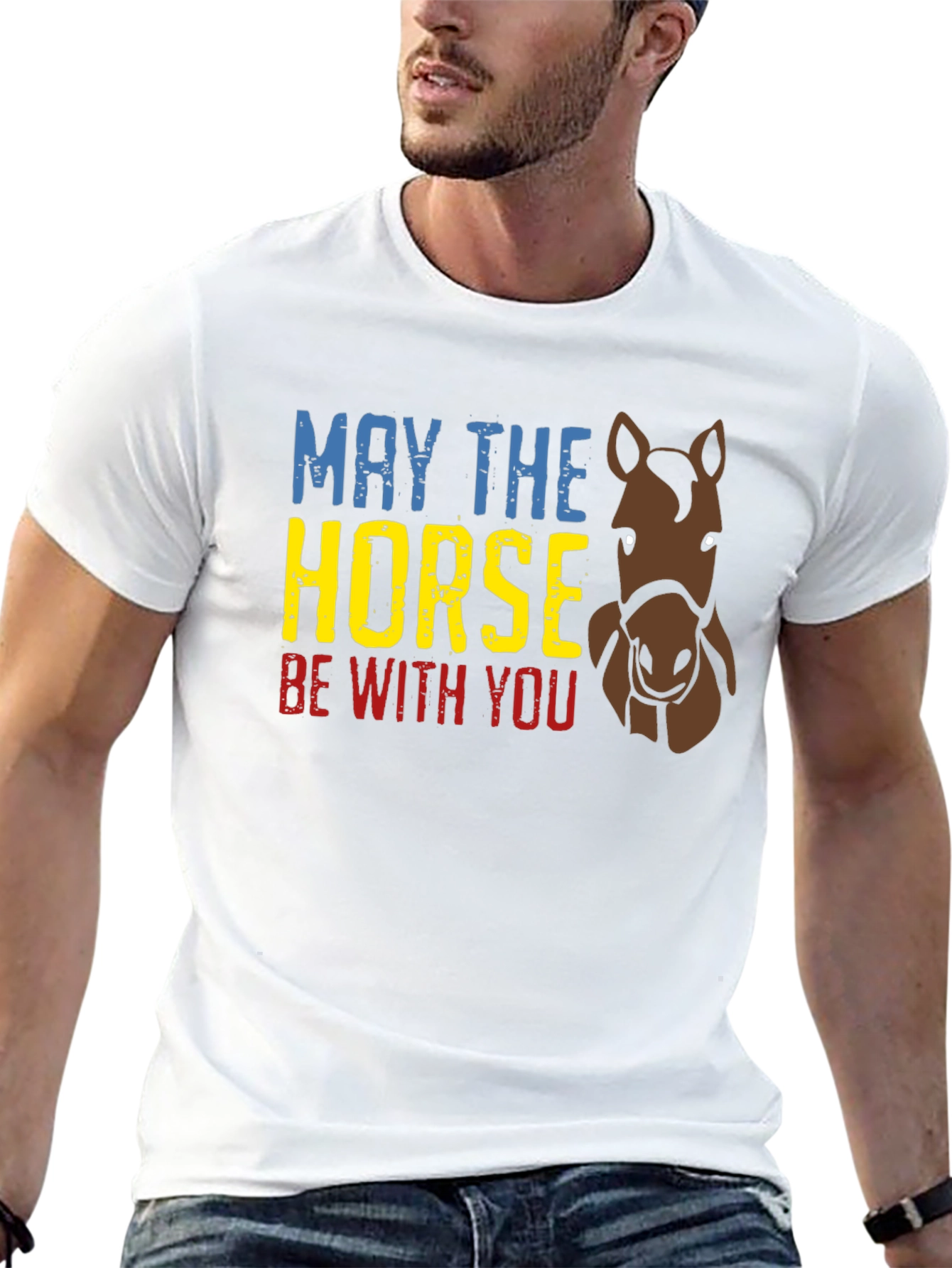 May The Horse Be With You Graphic T-Shirt