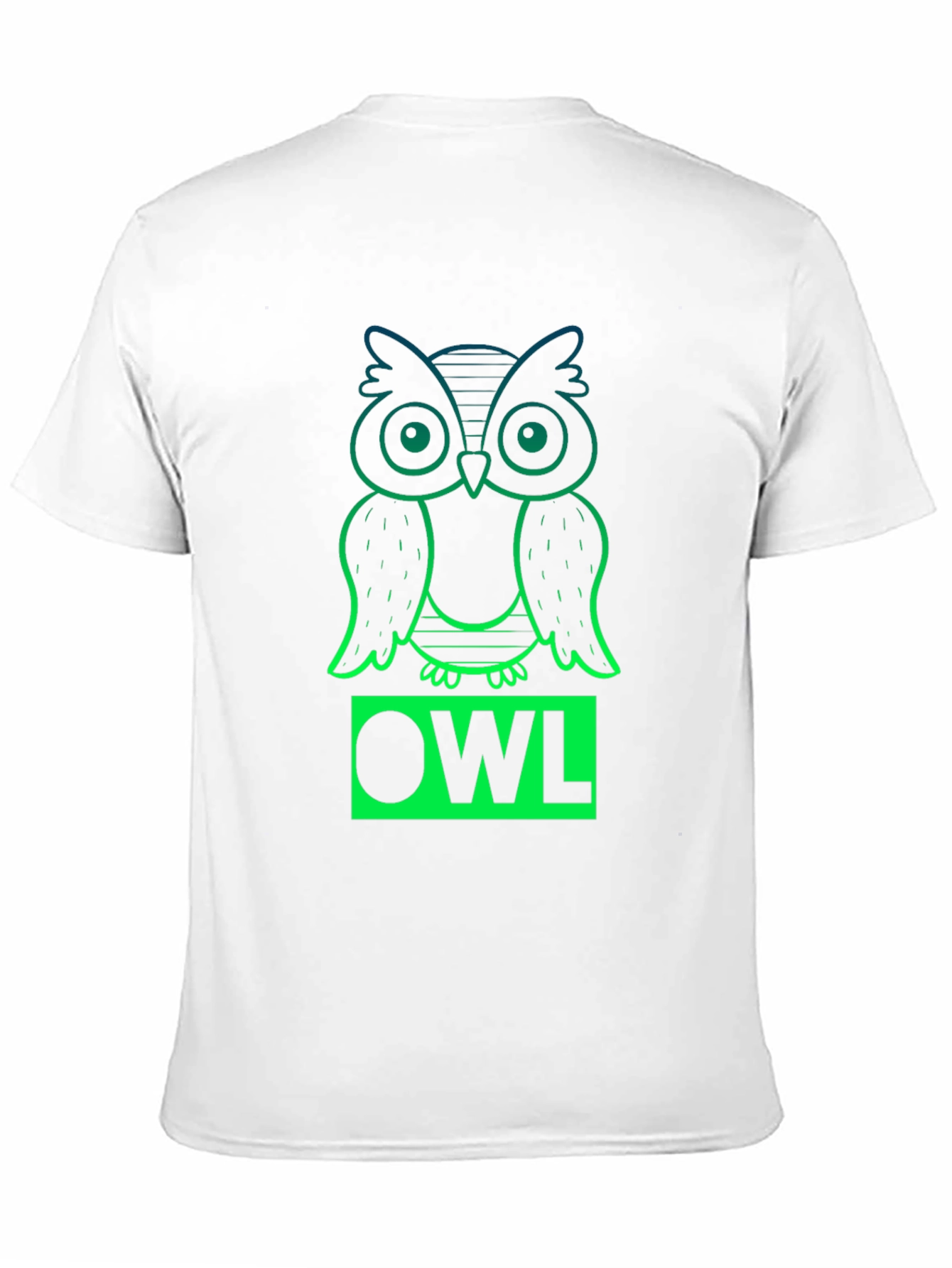 Cool Owl T-Shirt - Gradient Design
