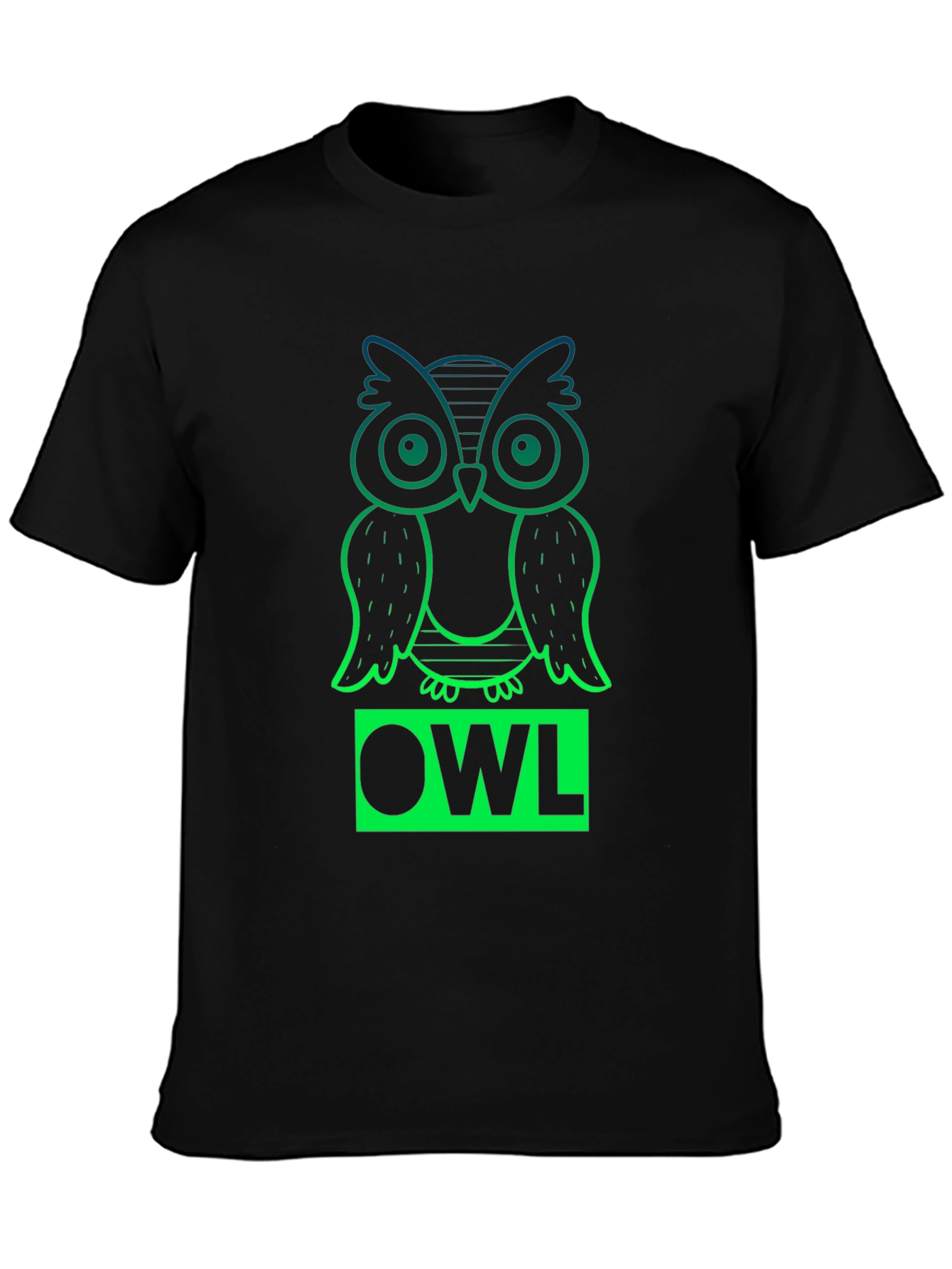 Cool Owl T-Shirt - Gradient Design