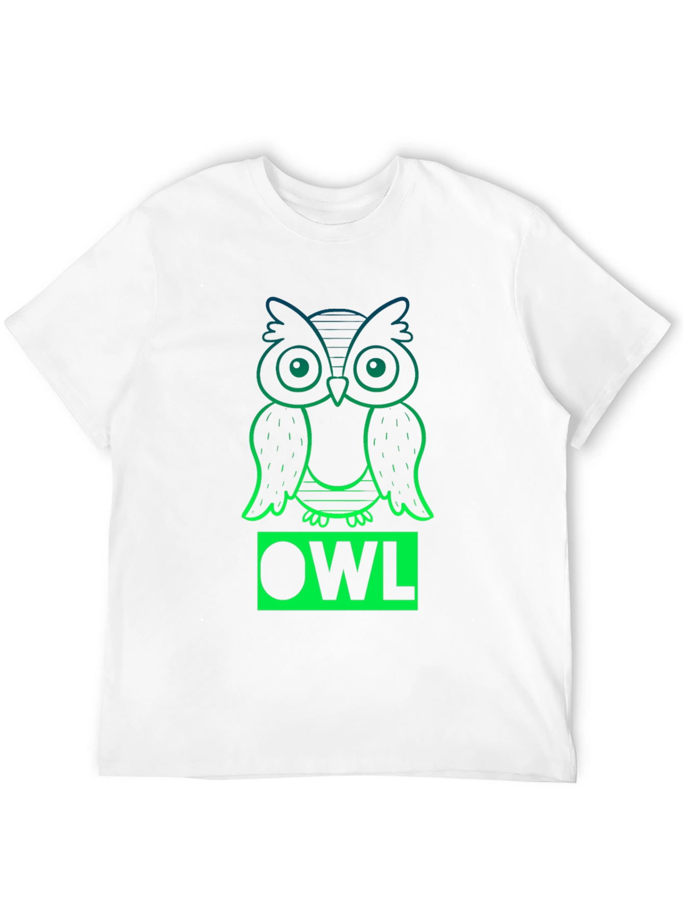 Cool Owl T-Shirt - Gradient Design