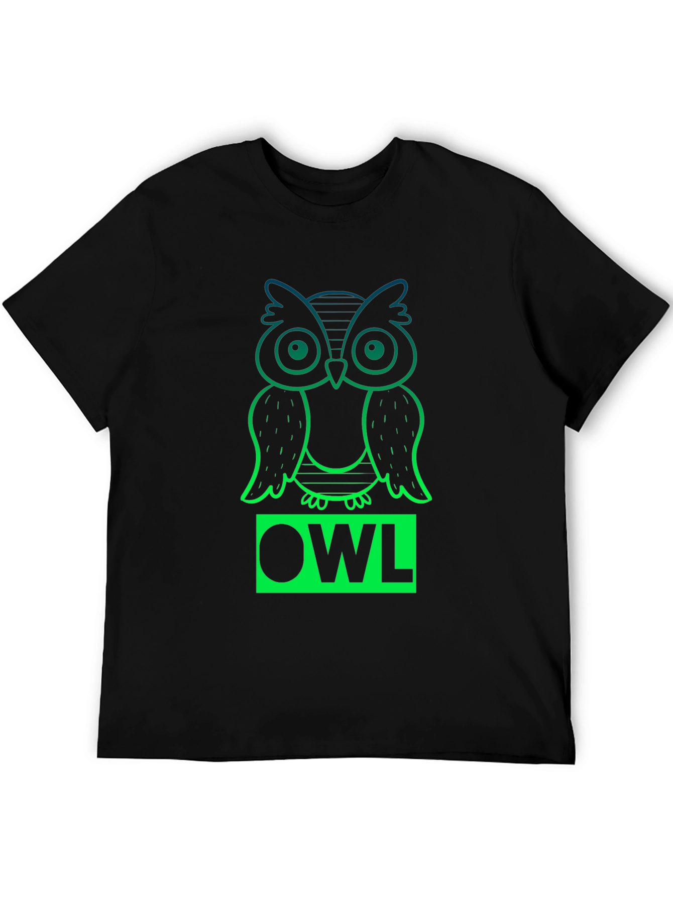 Cool Owl T-Shirt - Gradient Design