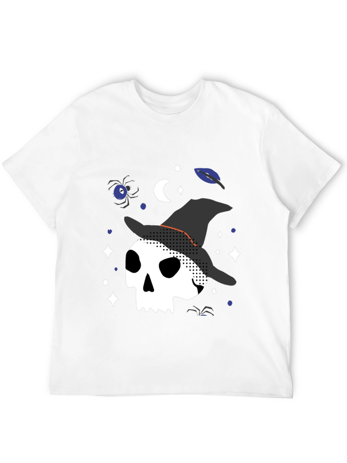 Halloween Witch Skull Graphic Tee