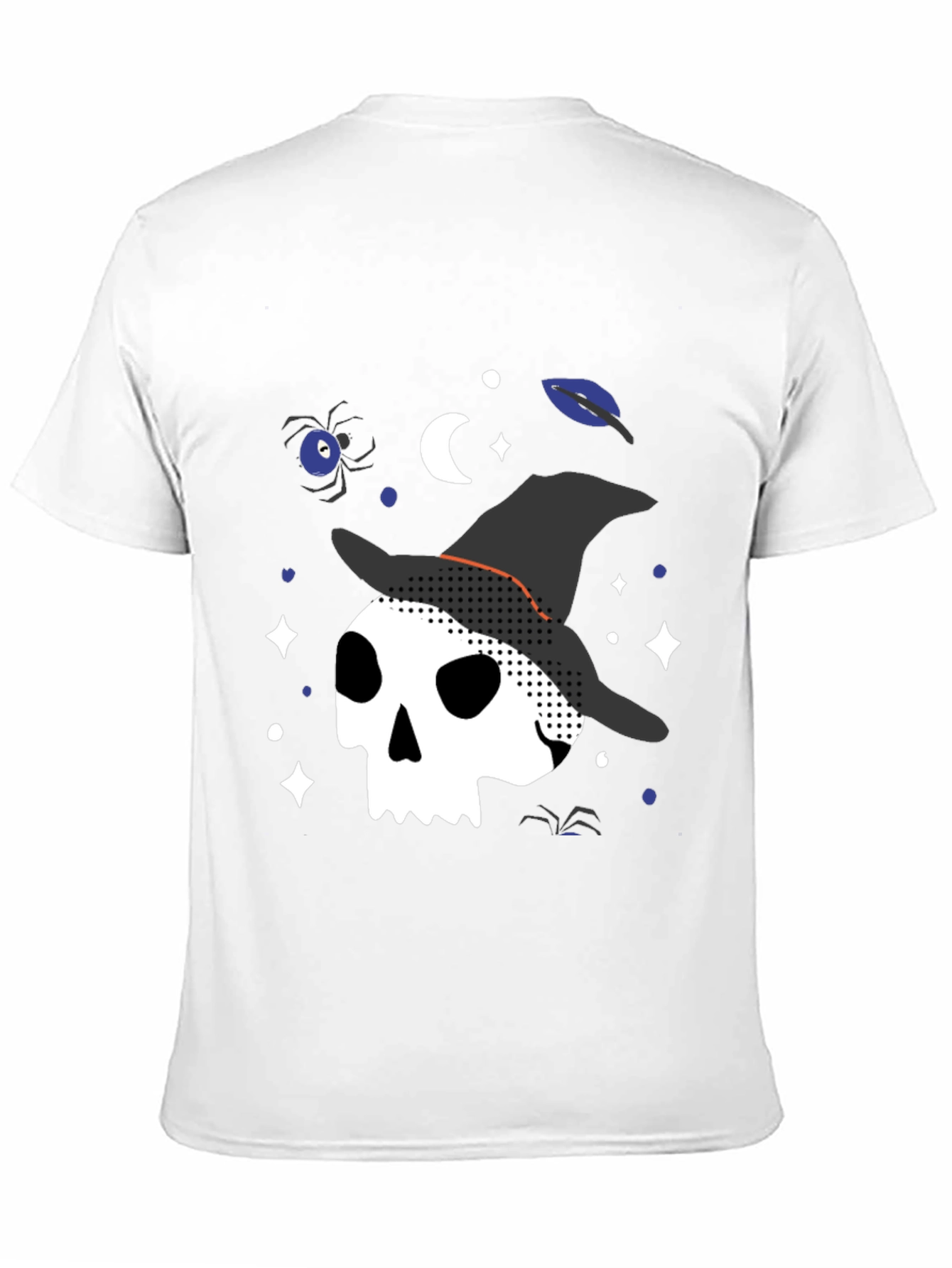Halloween Witch Skull Graphic Tee