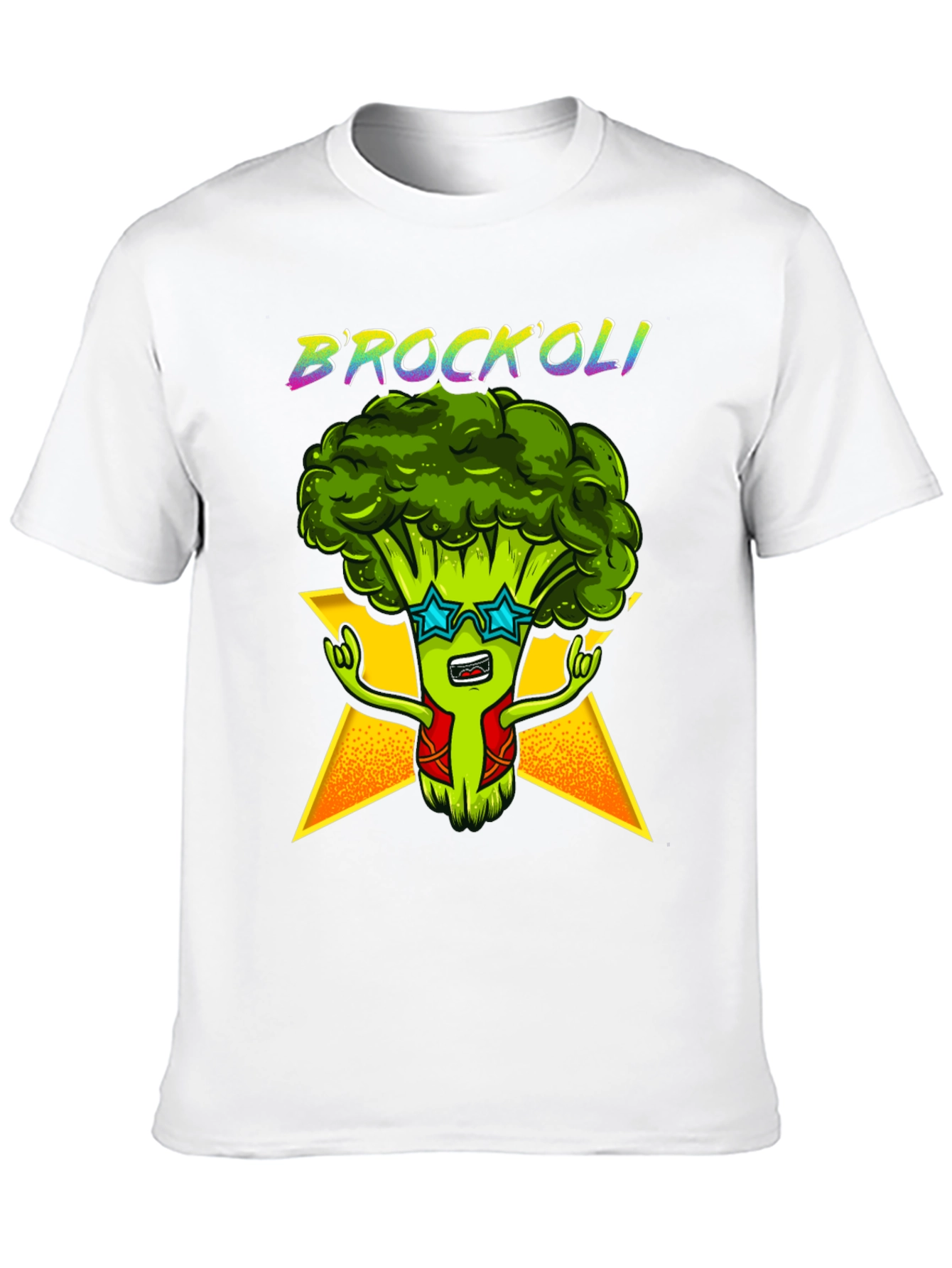 Brockoli Black Graphic T-Shirt