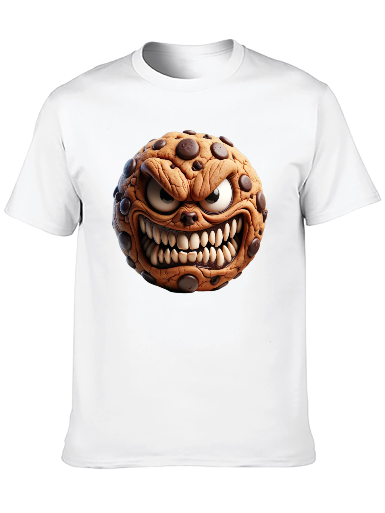 Mens Black T-Shirt - Evil Cookie Design