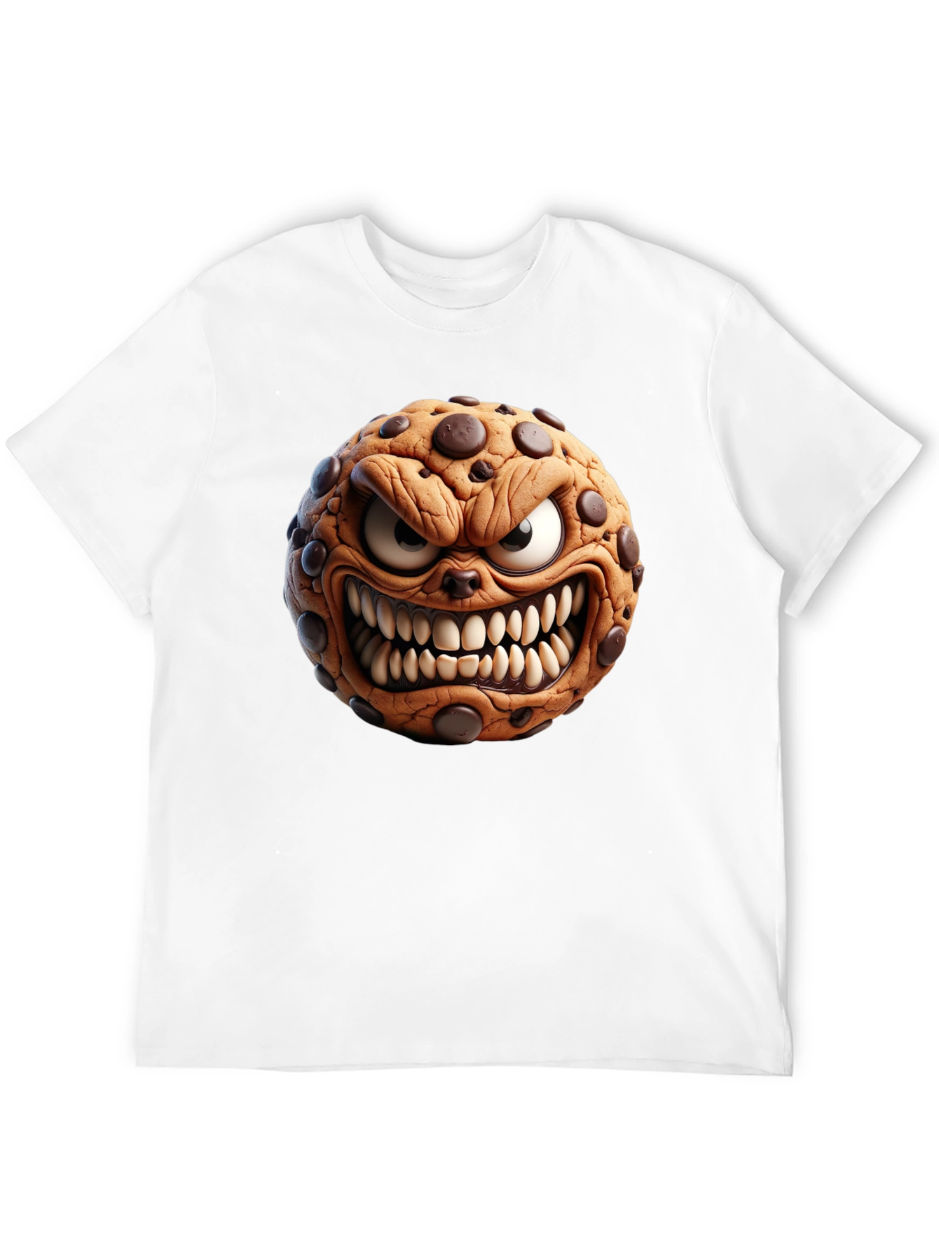 Mens Black T-Shirt - Evil Cookie Design