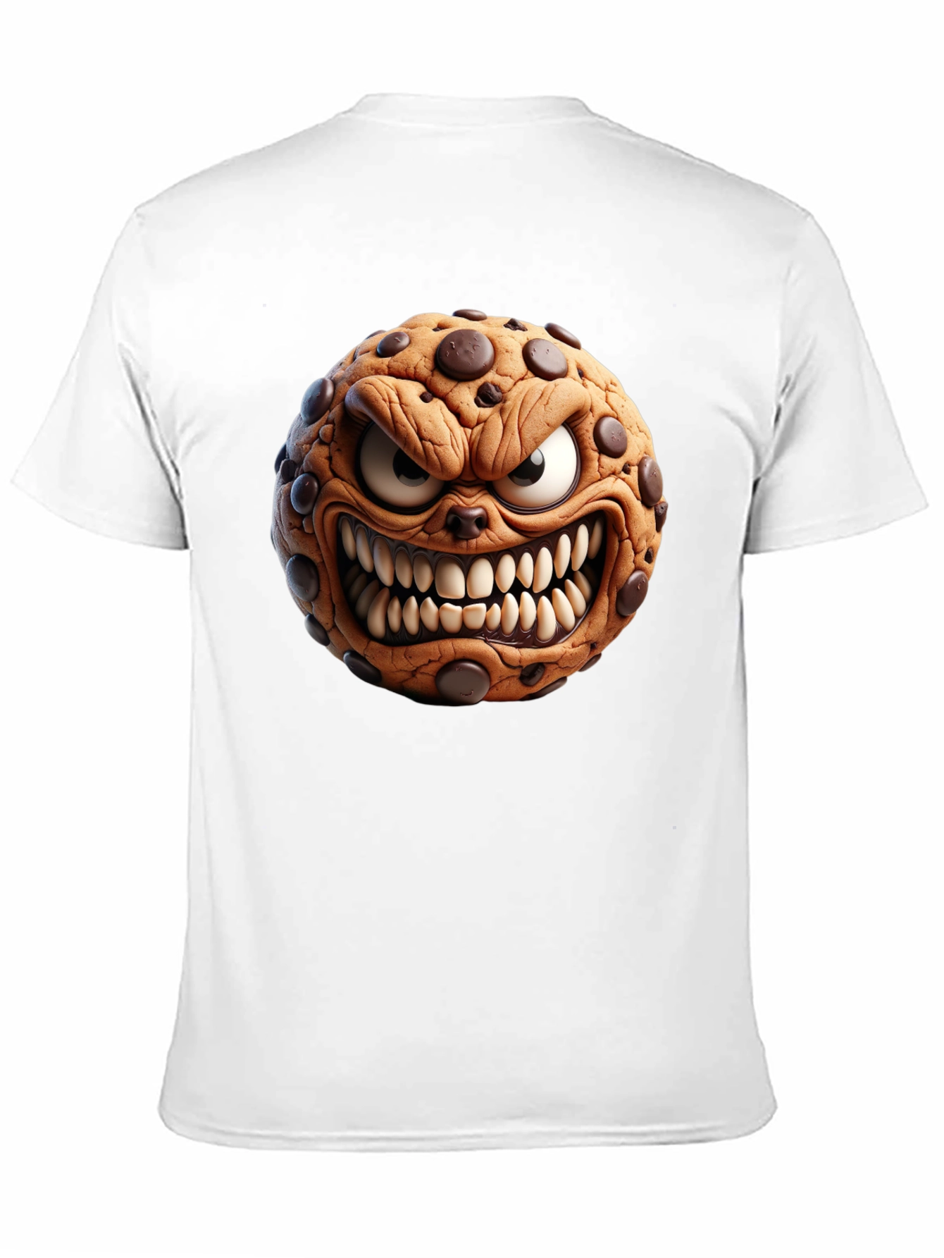 Mens Black T-Shirt - Evil Cookie Design